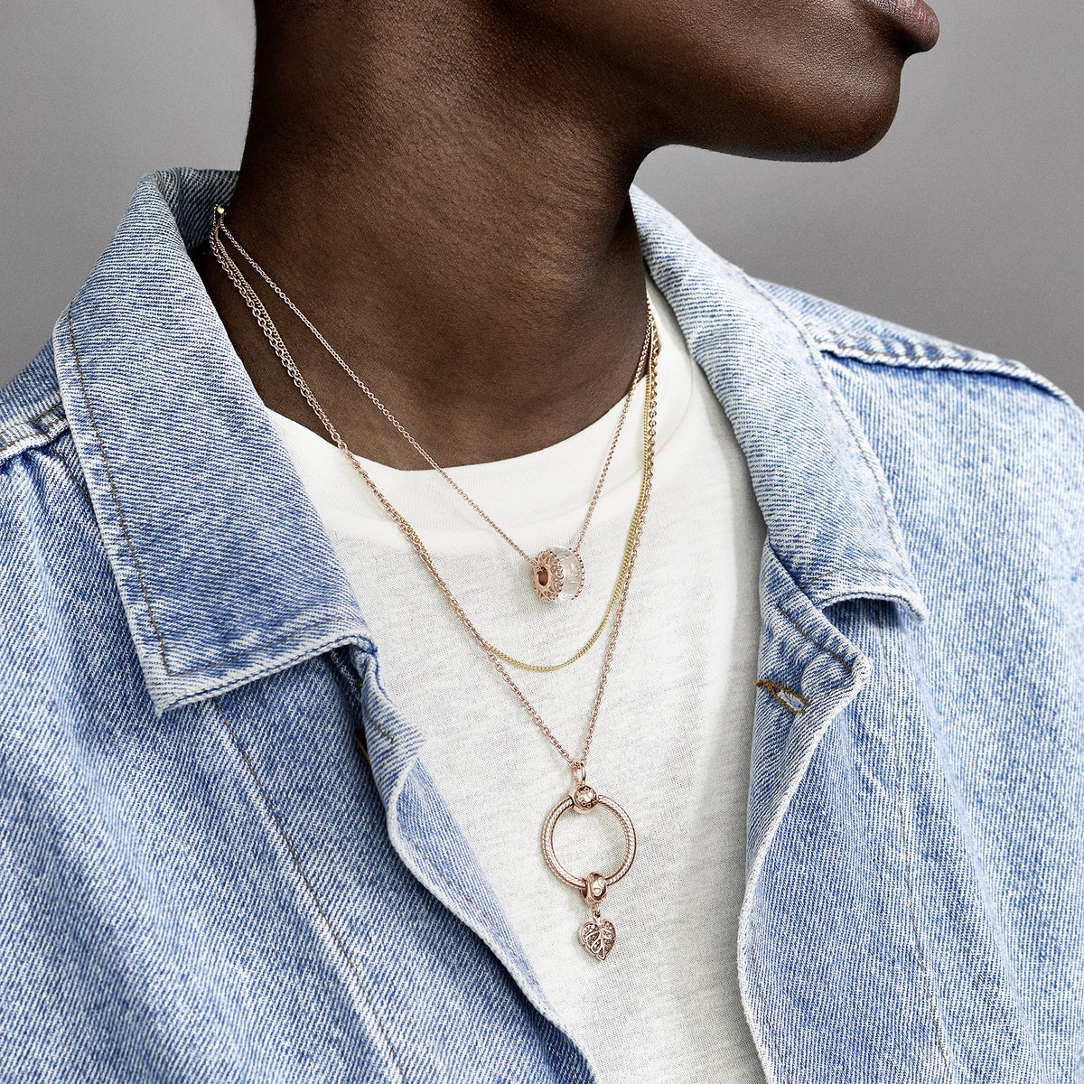 14K Gold-Plated Necklace With Sliding Clasp