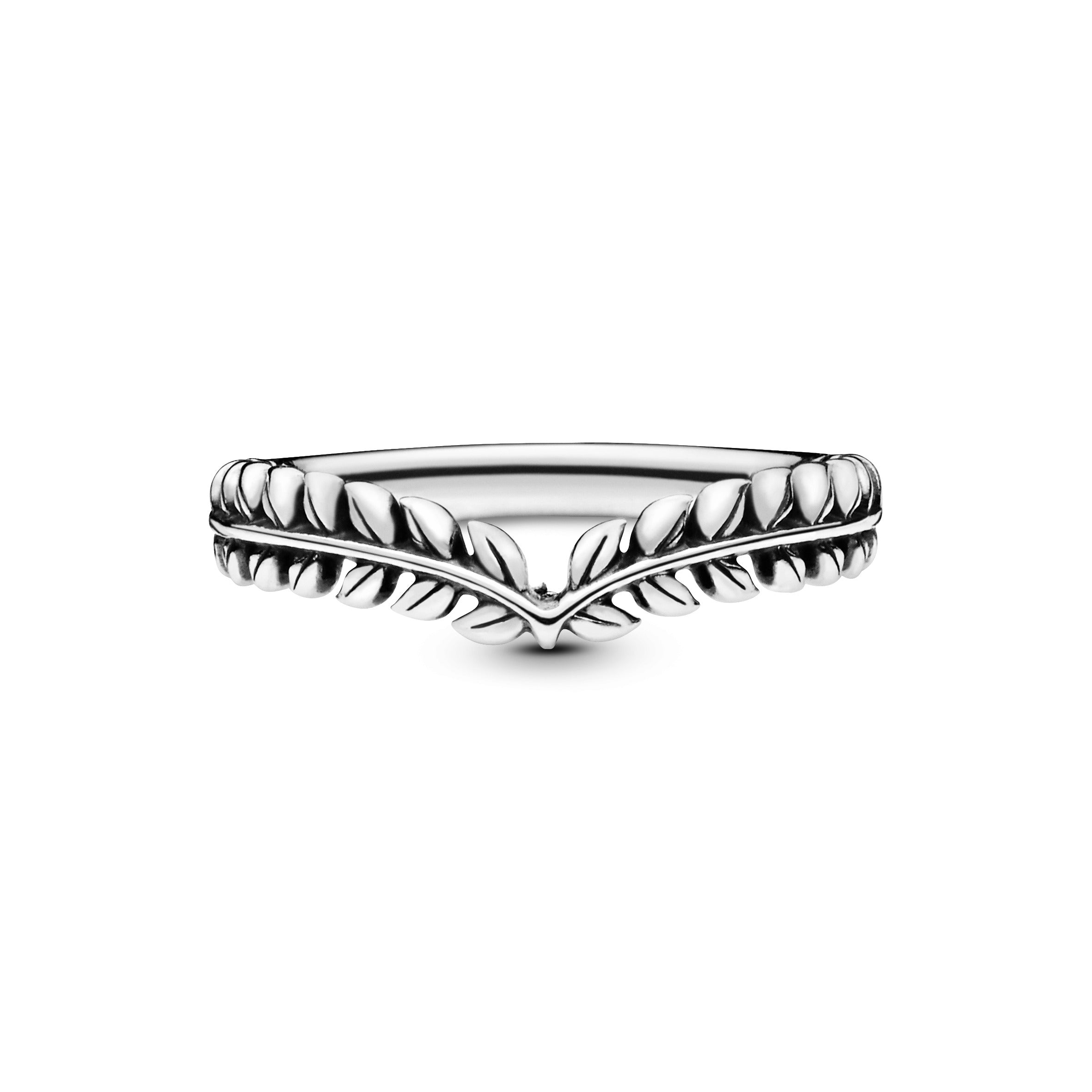 Seeds Wishbone Silver Ring