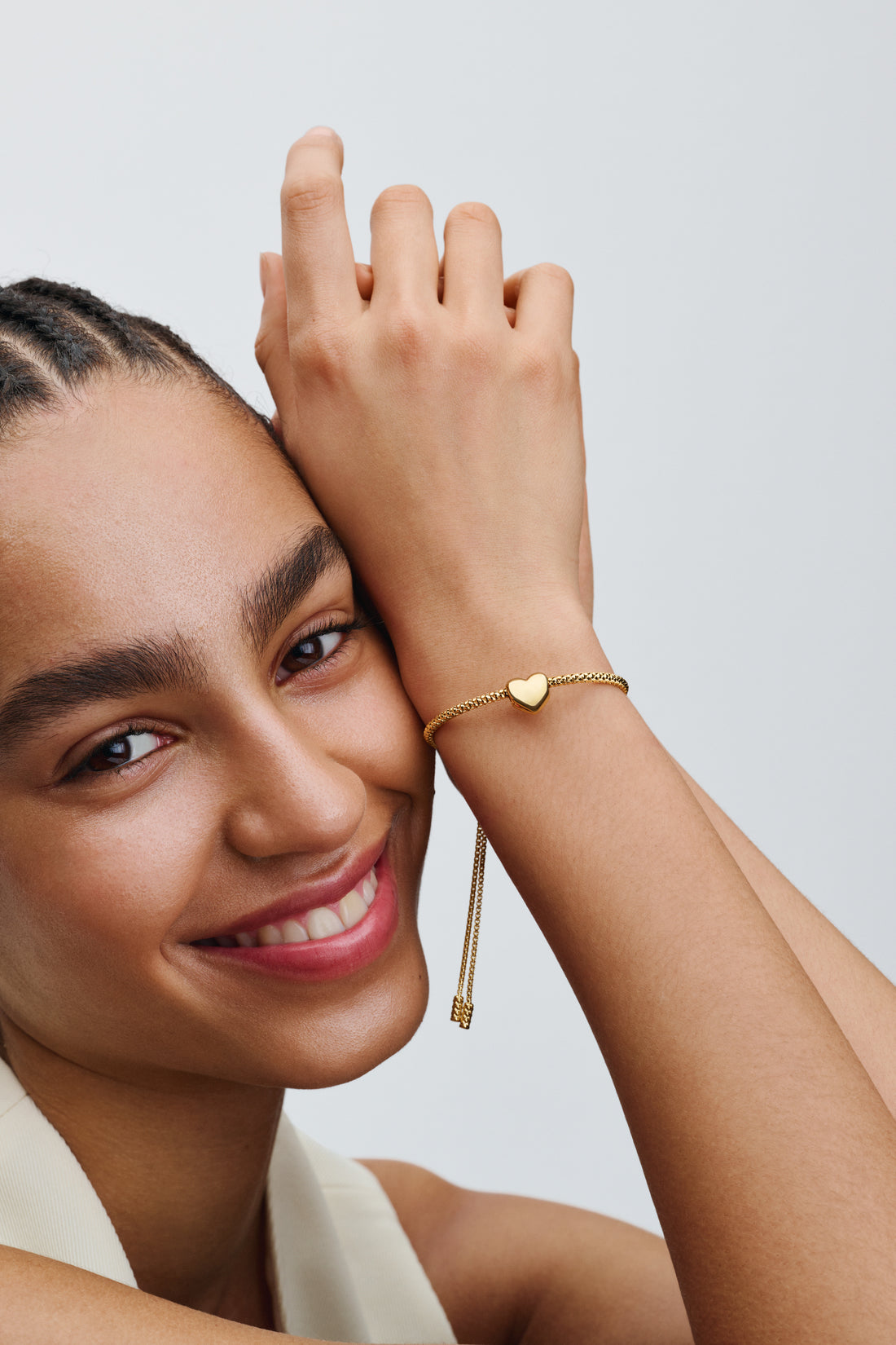 Engravable Medium Heart 14K Gold-Plated Charm