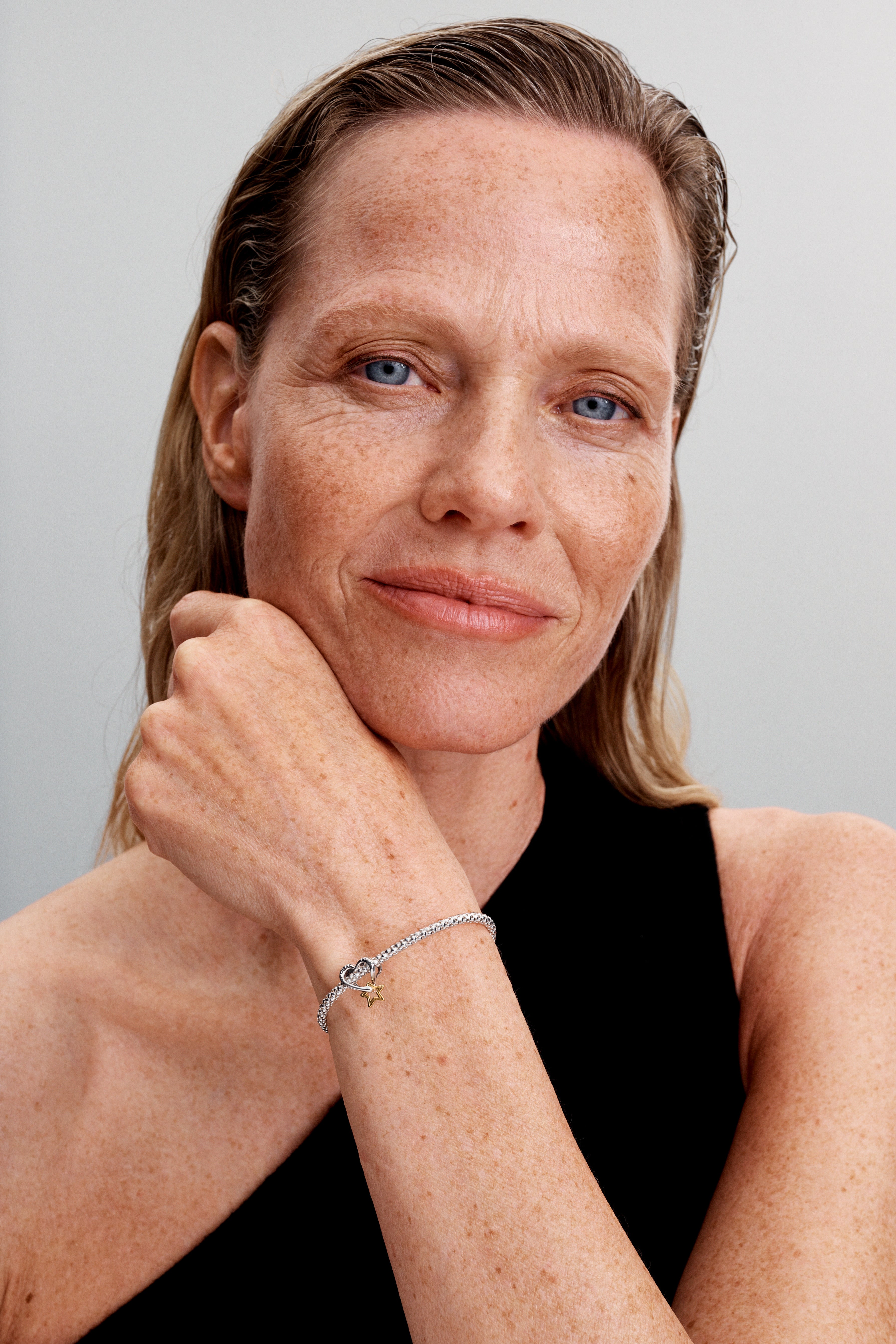 Heart And Star Sterling Silver And 14K Gold-Plated Charm