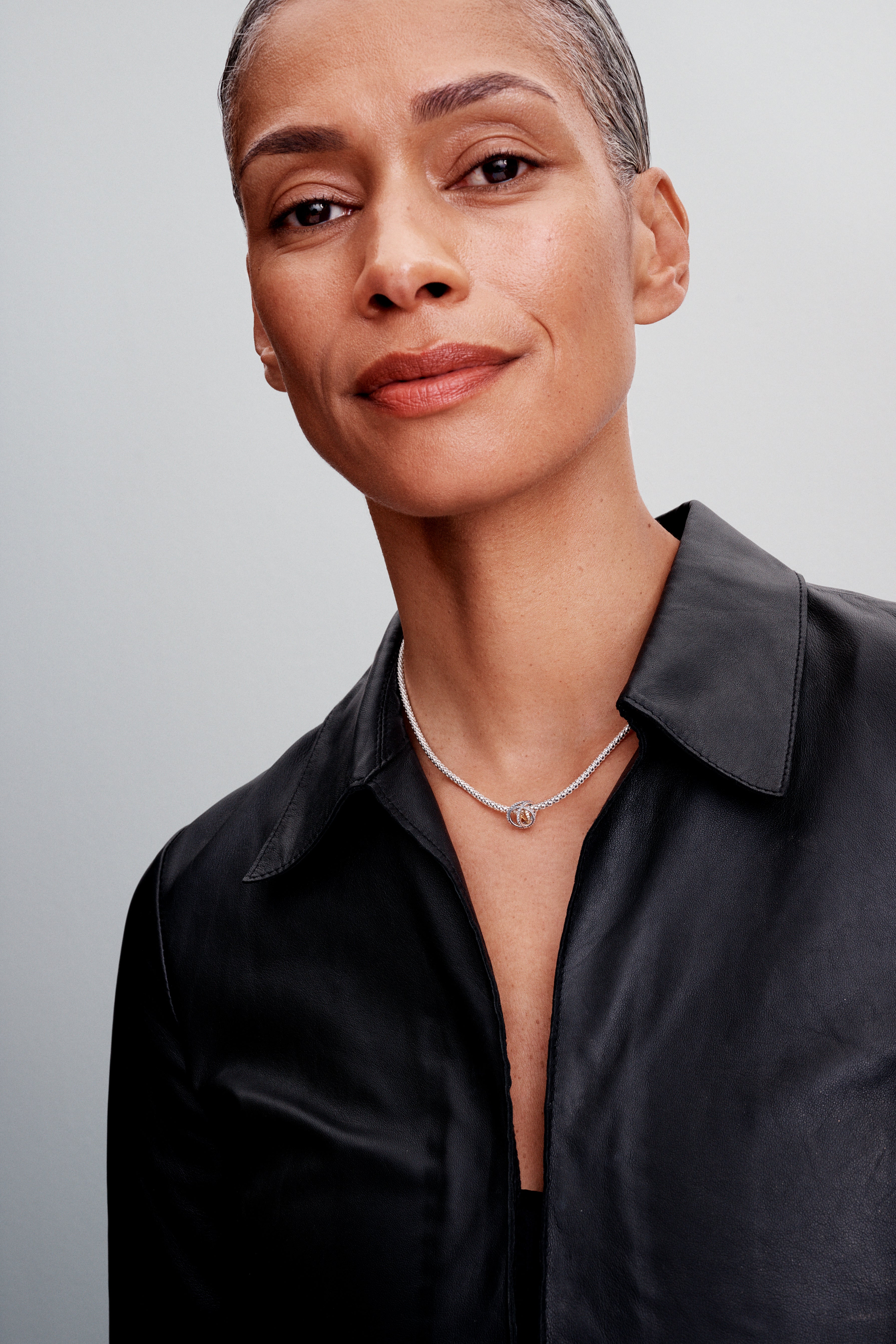 Star Sterling Silver And 14K Gold-Plated Charm With Clear Cubic Zirconia