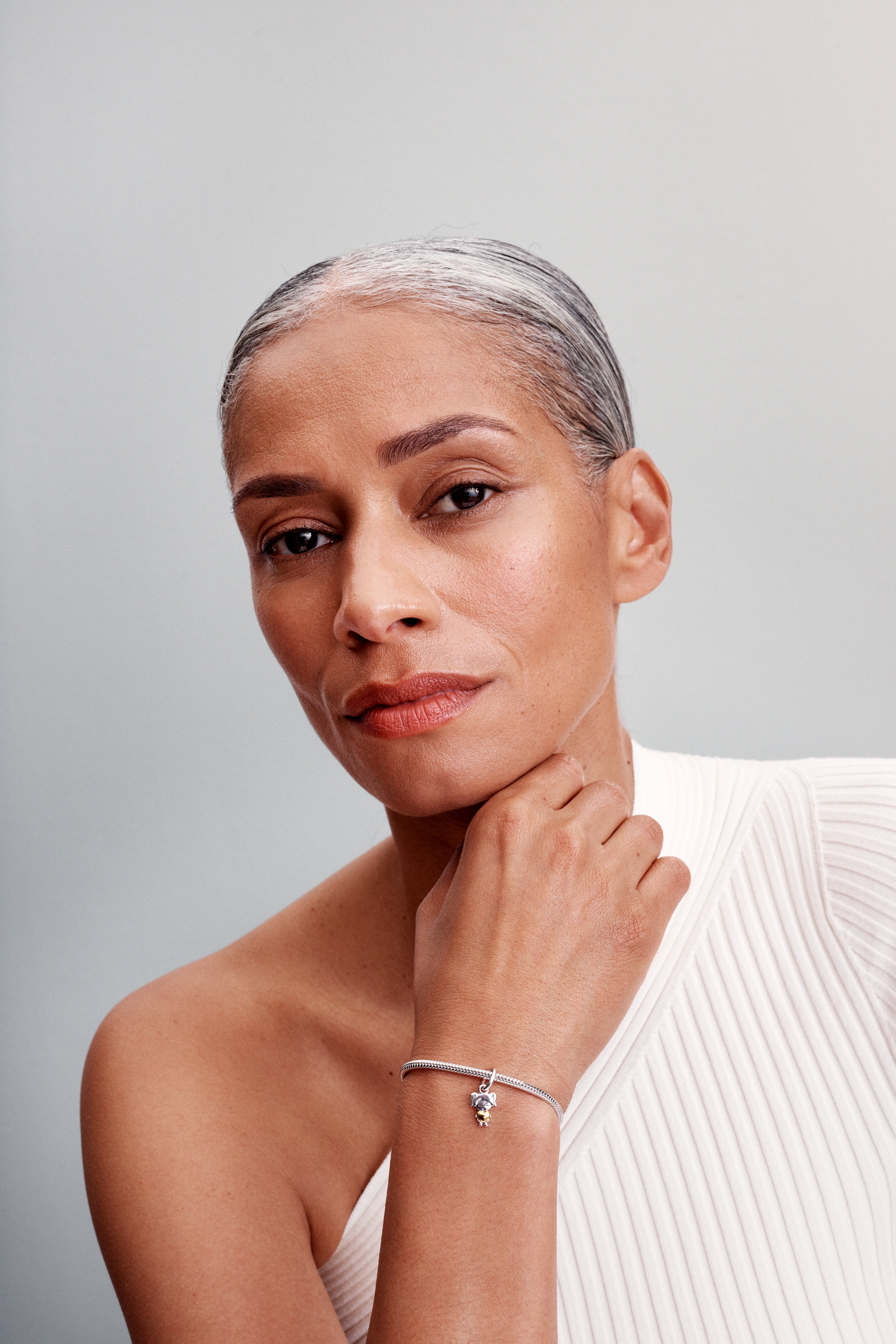 Girl Sterling Silver And 14K Gold-Plated Dangle