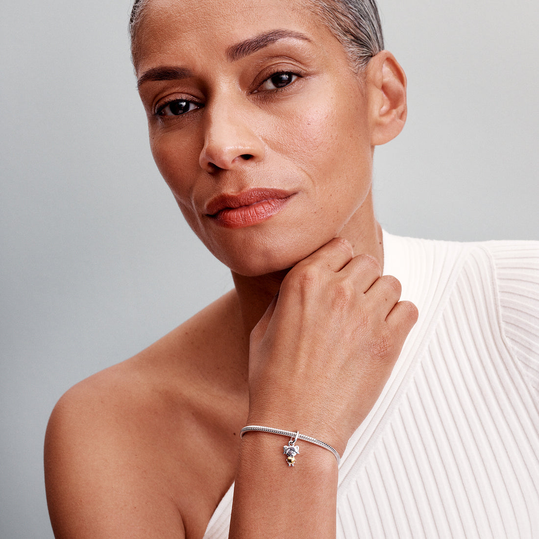 Girl Sterling Silver And 14K Gold-Plated Dangle