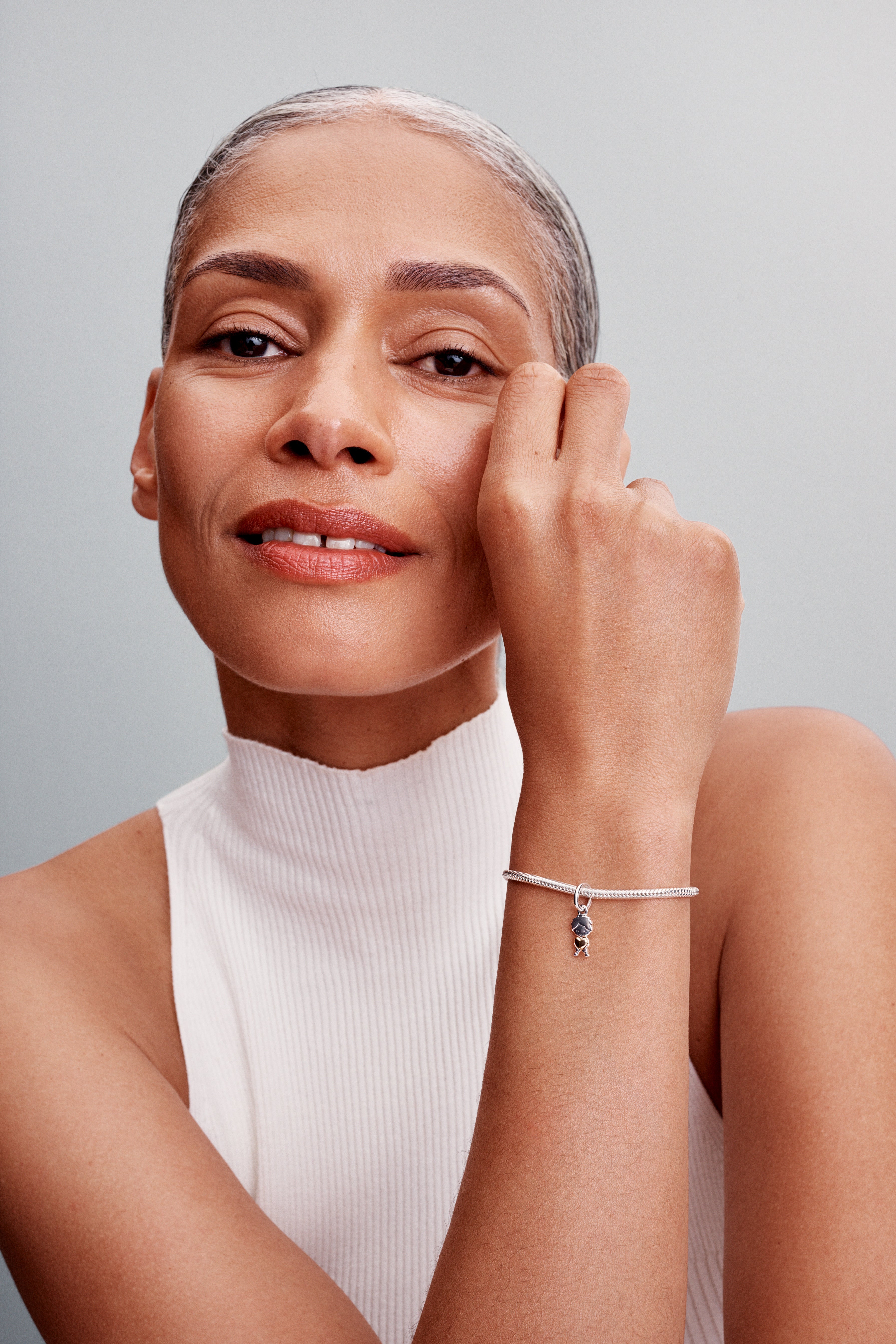 Boy Sterling Silver And 14K Gold-Plated Dangle