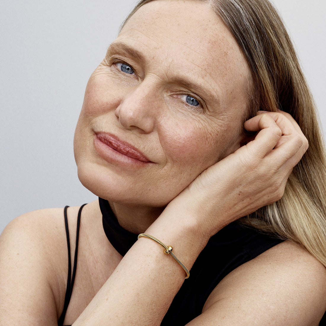 Heart Closure 14K Gold-Plated Clip And Silicone Grip