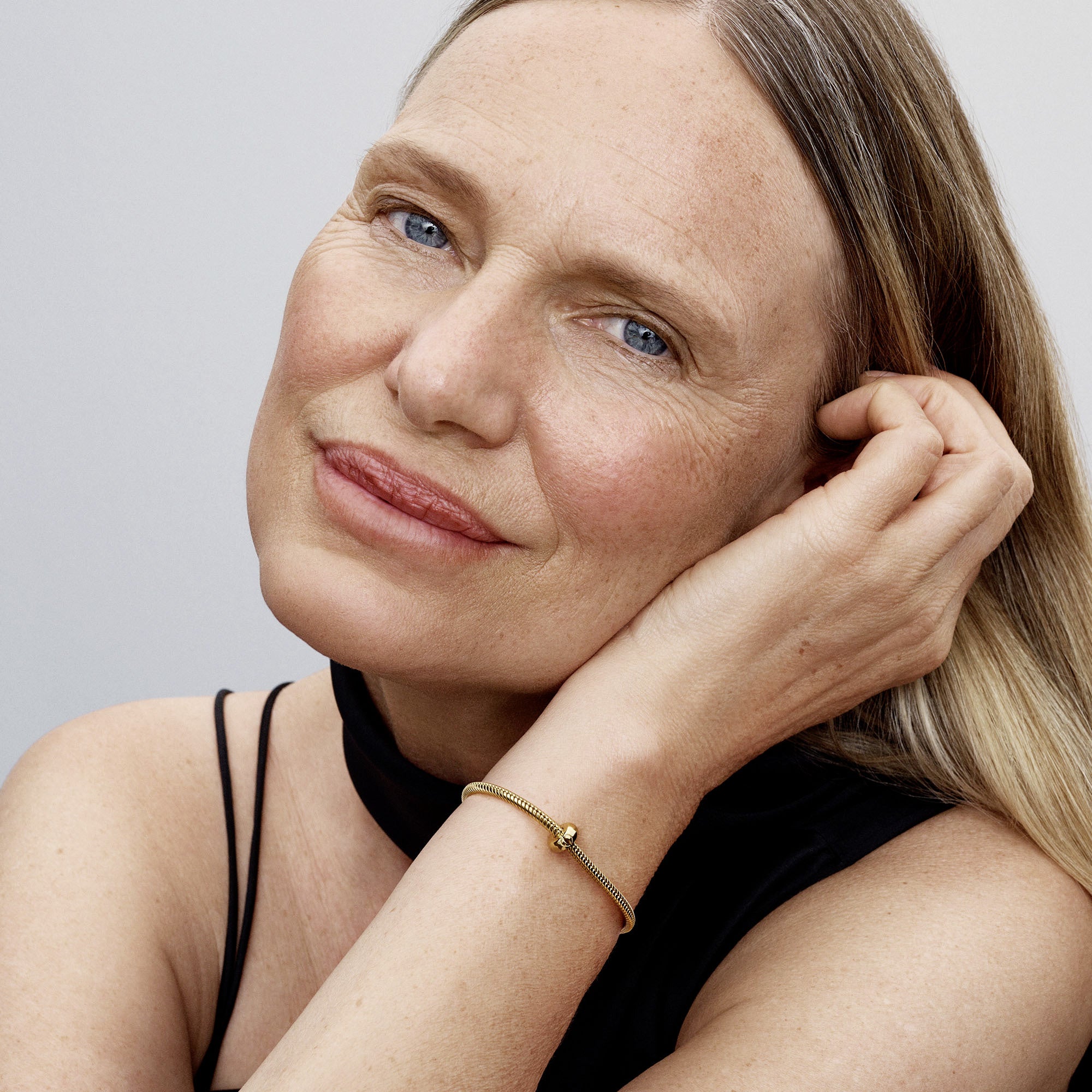 Heart Closure 14K Gold-Plated Clip And Silicone Grip