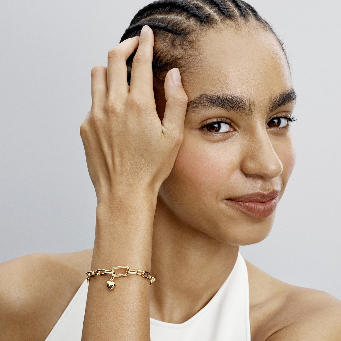 Asymmetrical Heart 14K Gold-Plated Mini Dangle