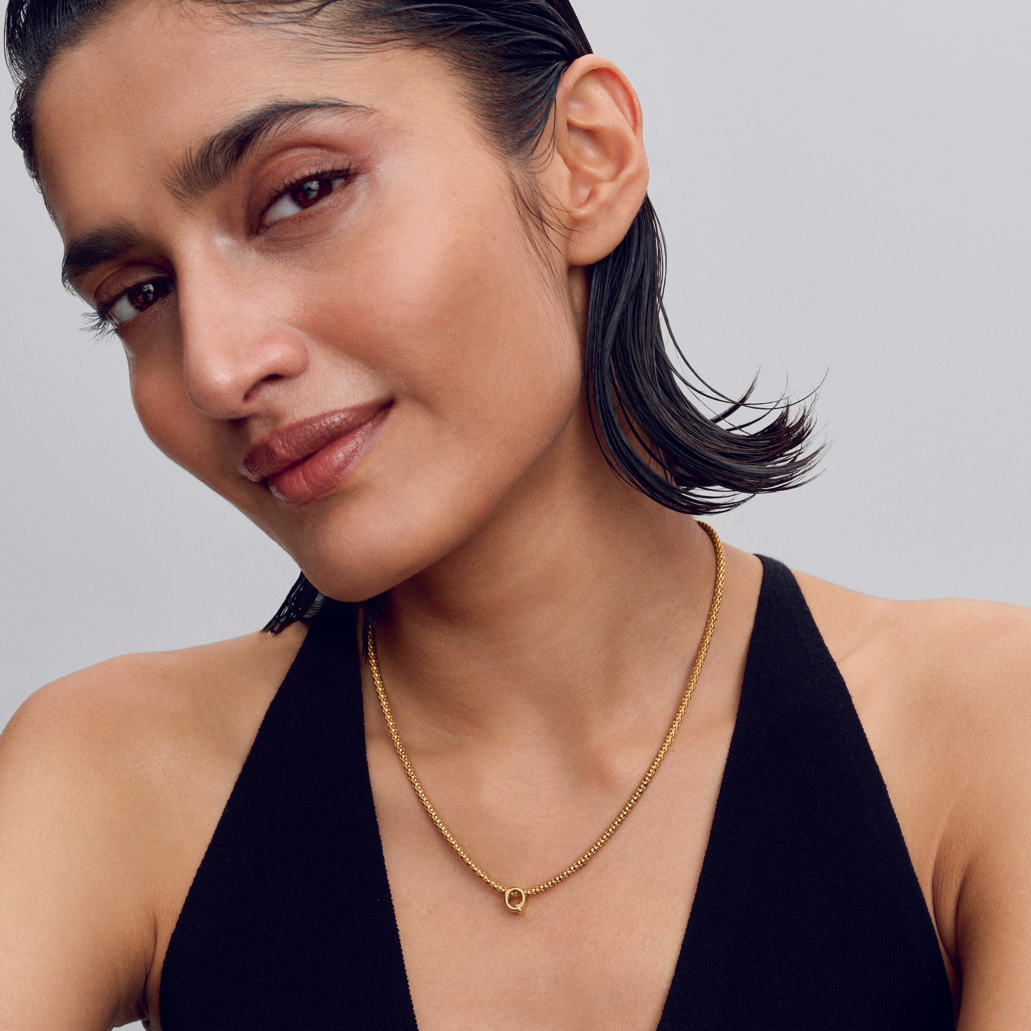 Letter Q 14K Gold-Plated Charm