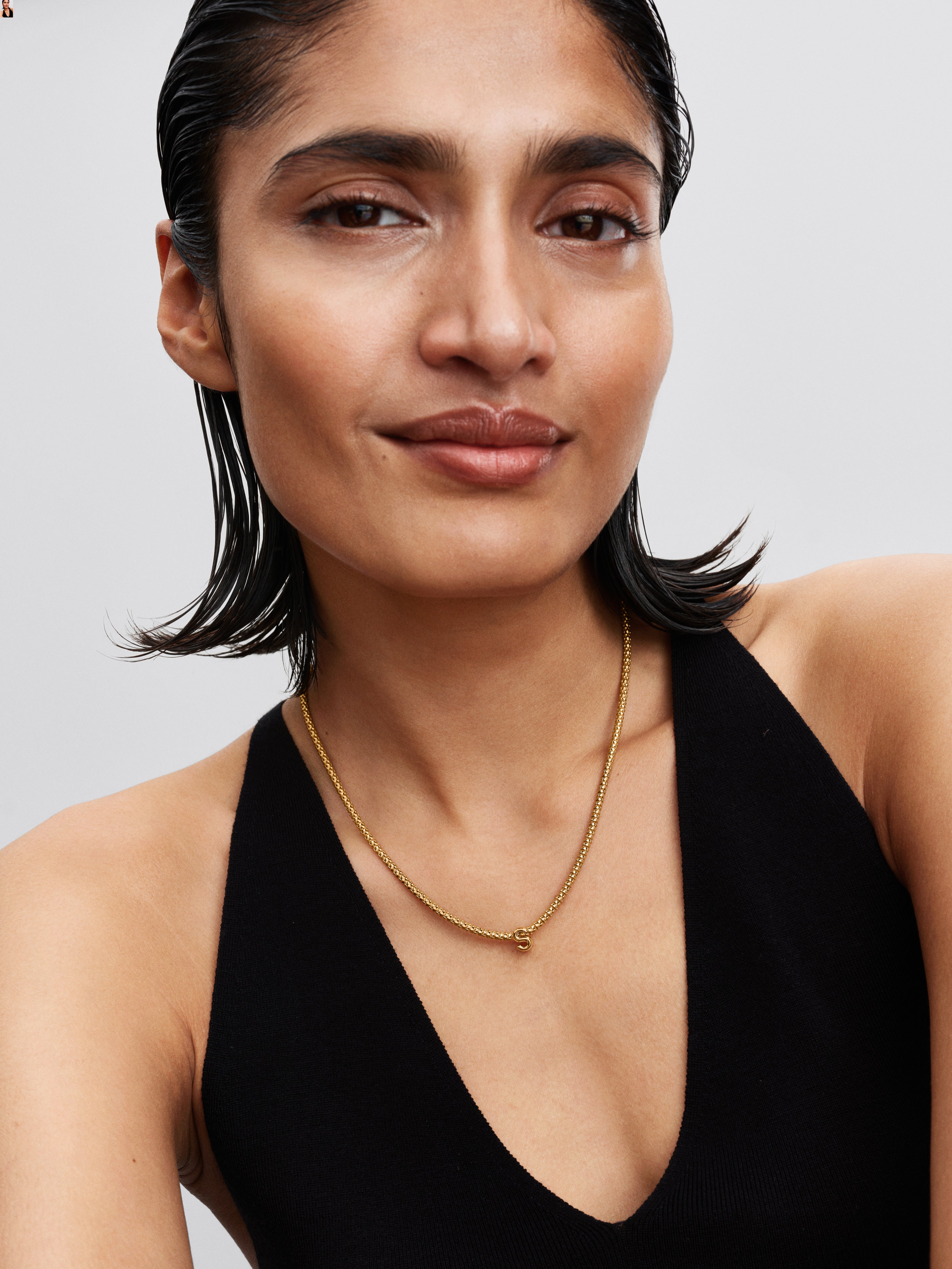 Letter S 14K Gold-Plated Charm