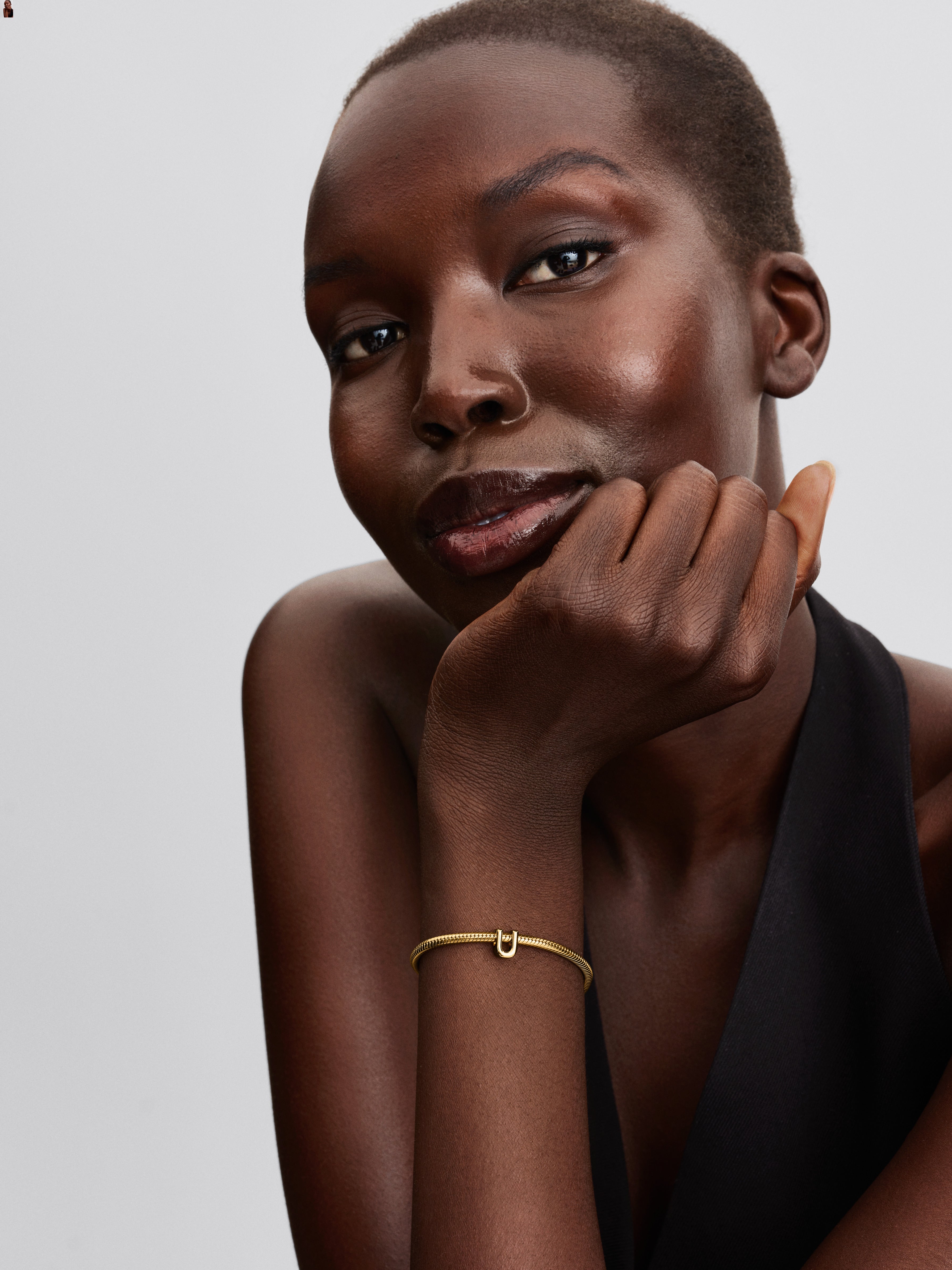 Letter U 14K Gold-Plated Charm