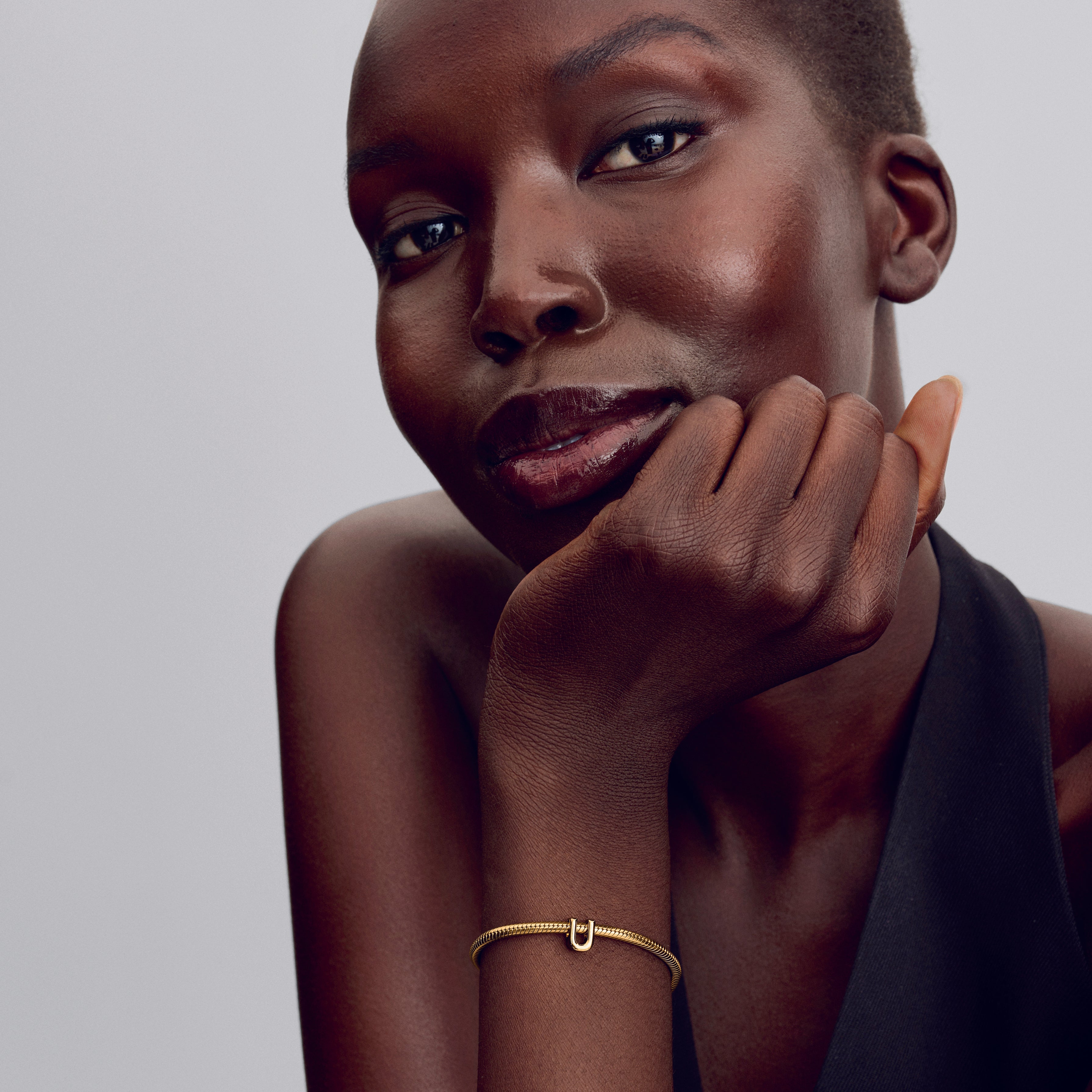 Letter U 14K Gold-Plated Charm