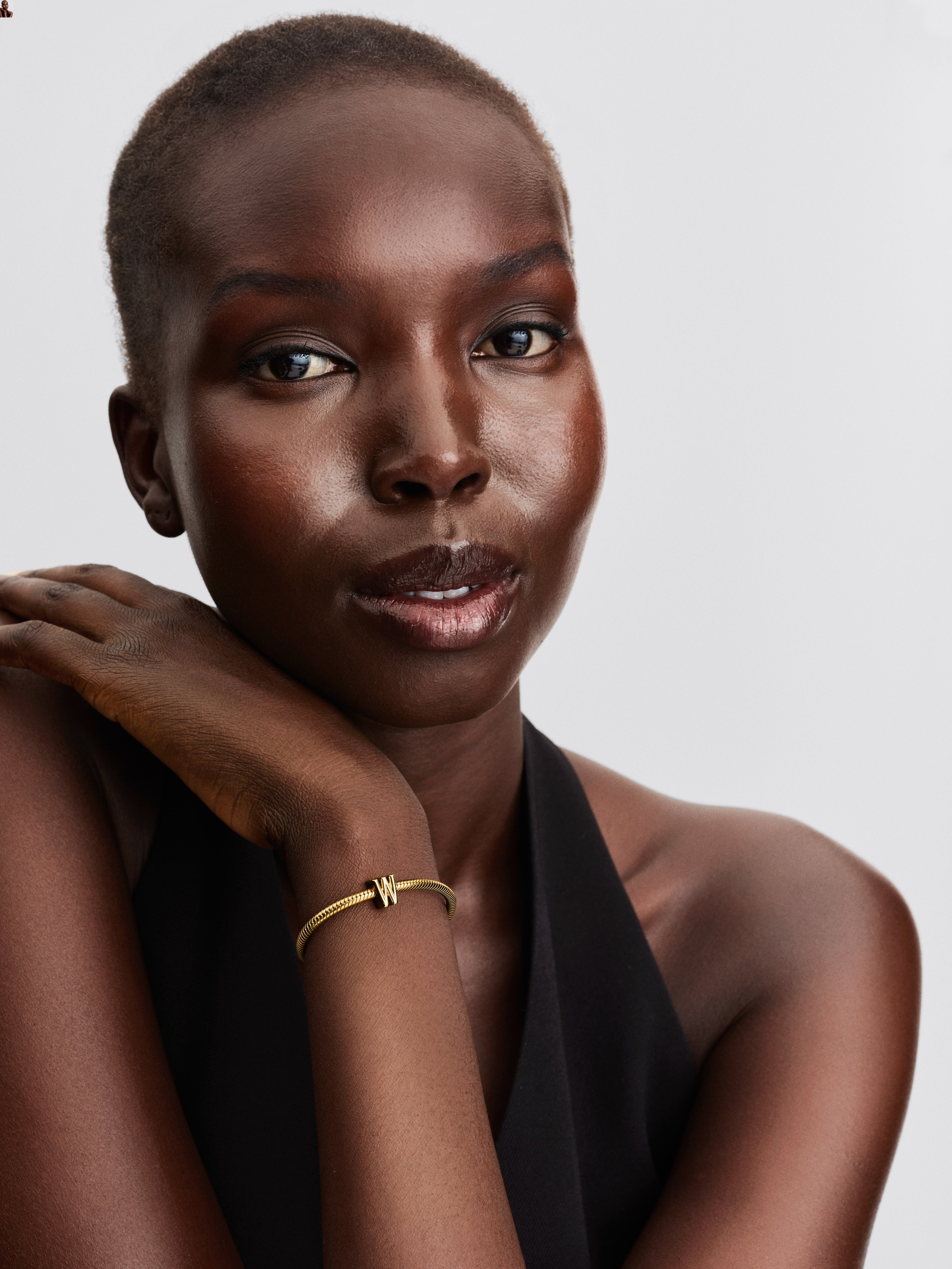 Letter W 14K Gold-Plated Charm