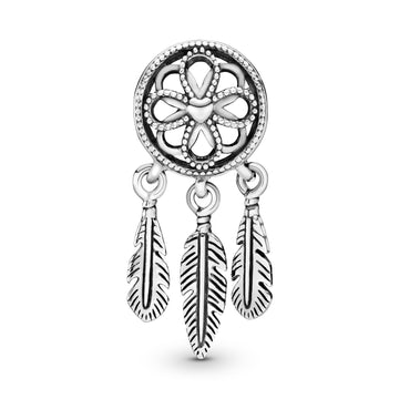Dream Catcher Silver Charm