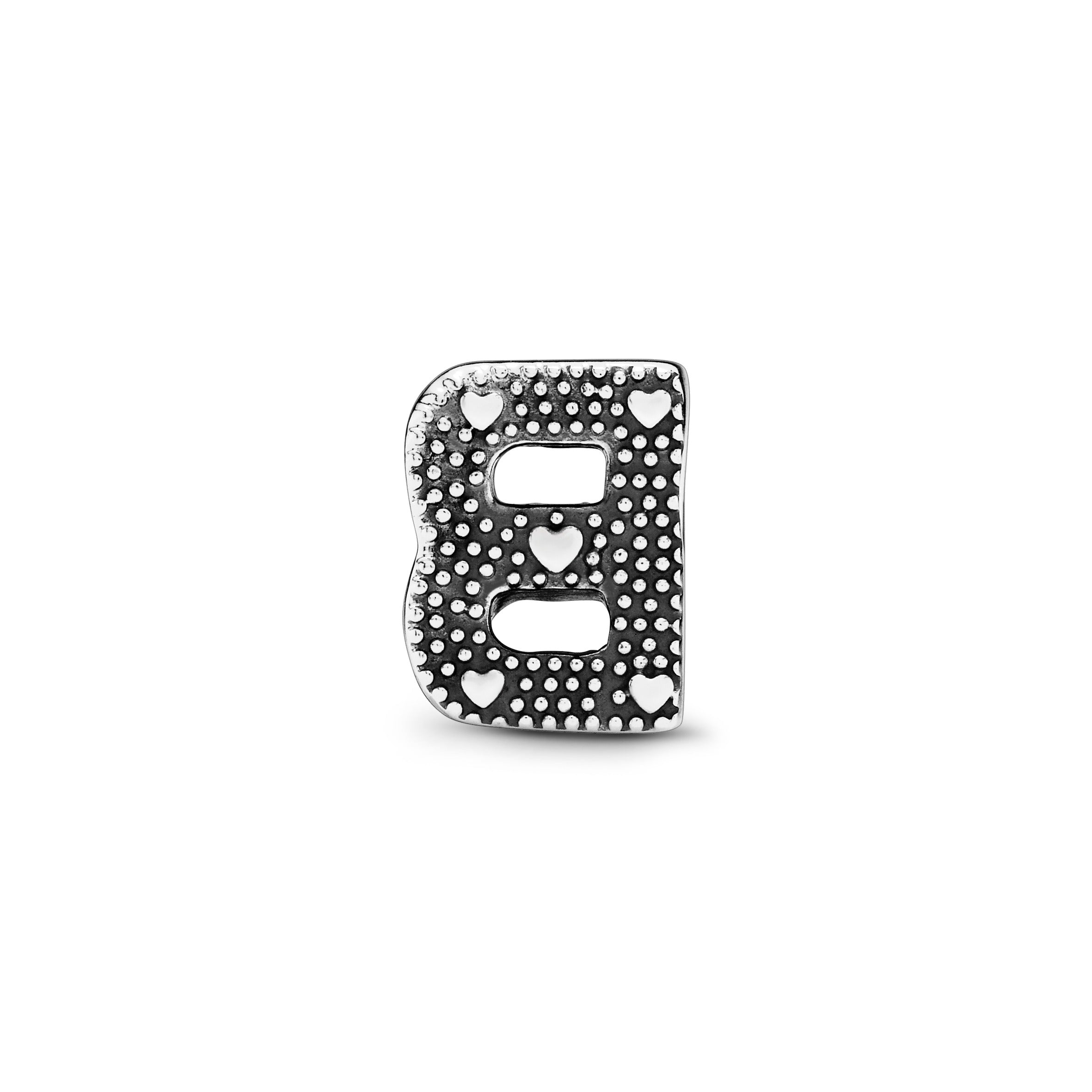 Letter B Silver Charm
