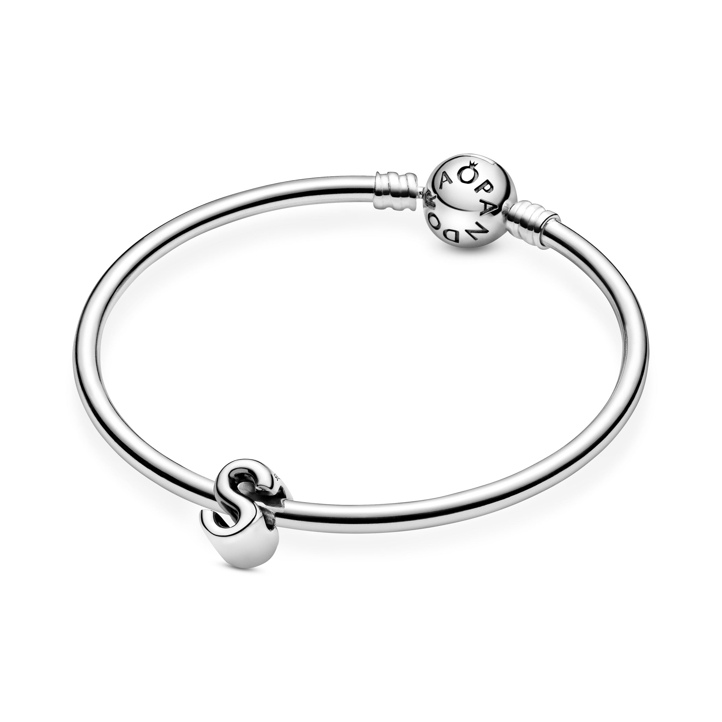 Letter S Silver Charm