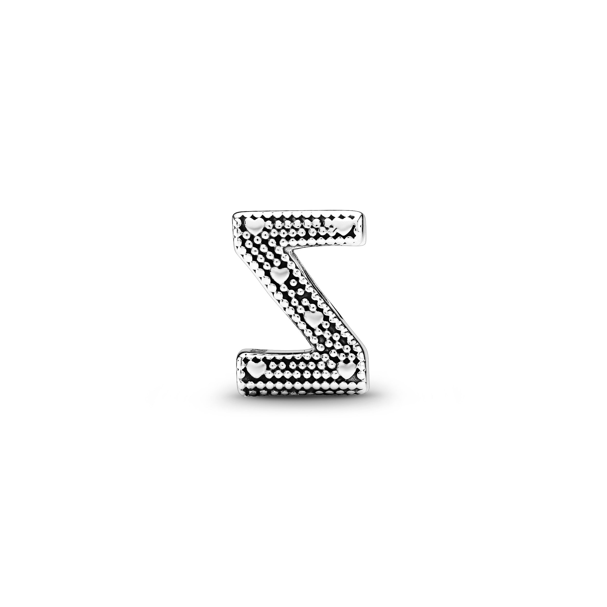 Letter Z Silver Charm
