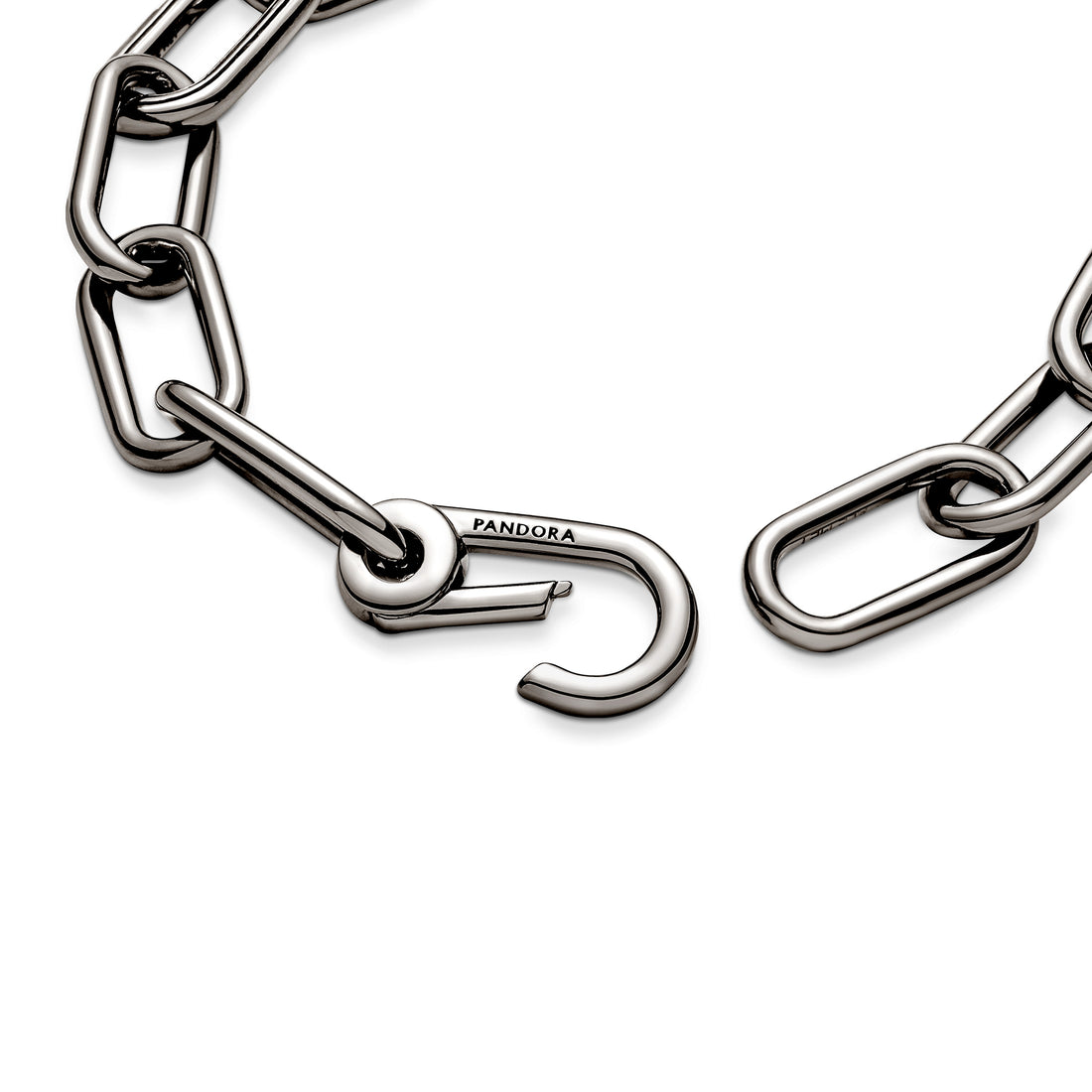 Ruthenium-Plated Link Bracelet