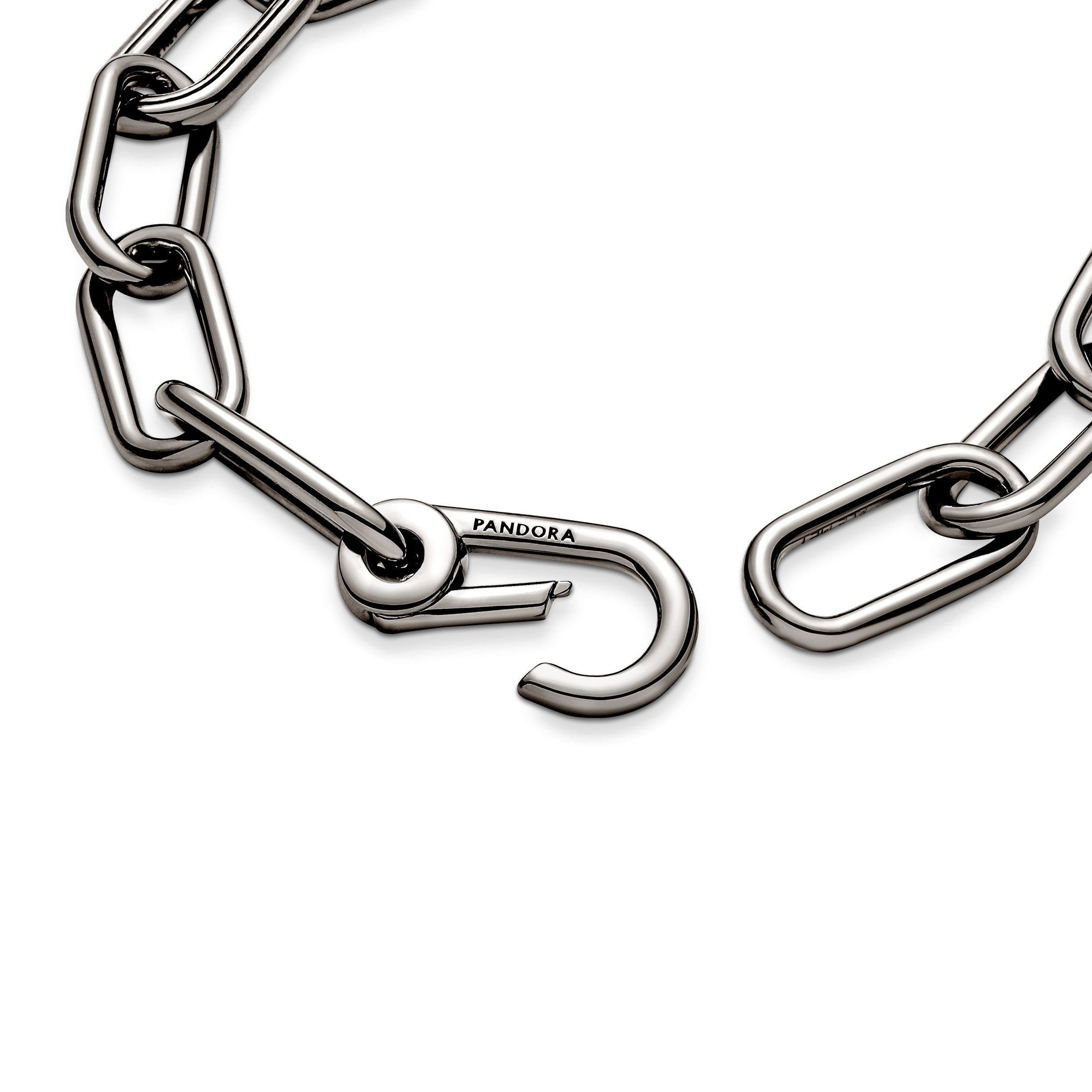 Ruthenium-Plated Link Bracelet