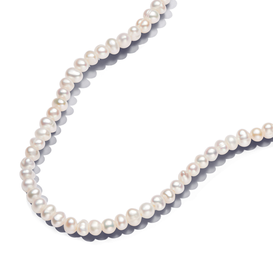 14K Gold-Plated T-Bar Collier With White Treated Freshwater Cultured Pearl