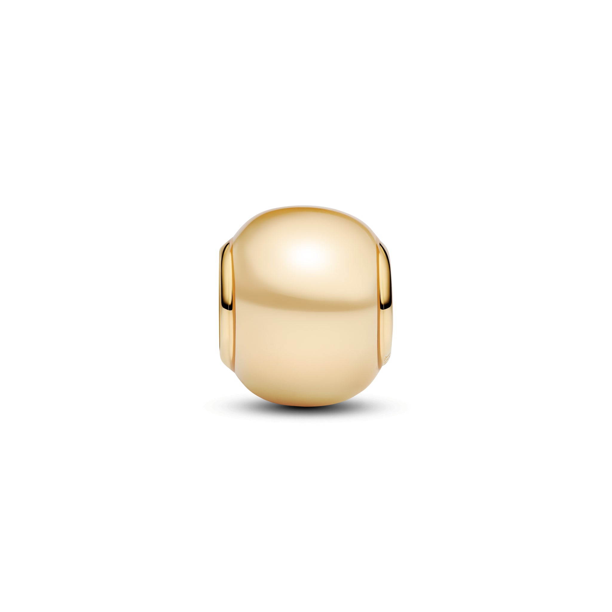 14K Gold-Plated Charm With Yellow Lacquered Artificial Pearl