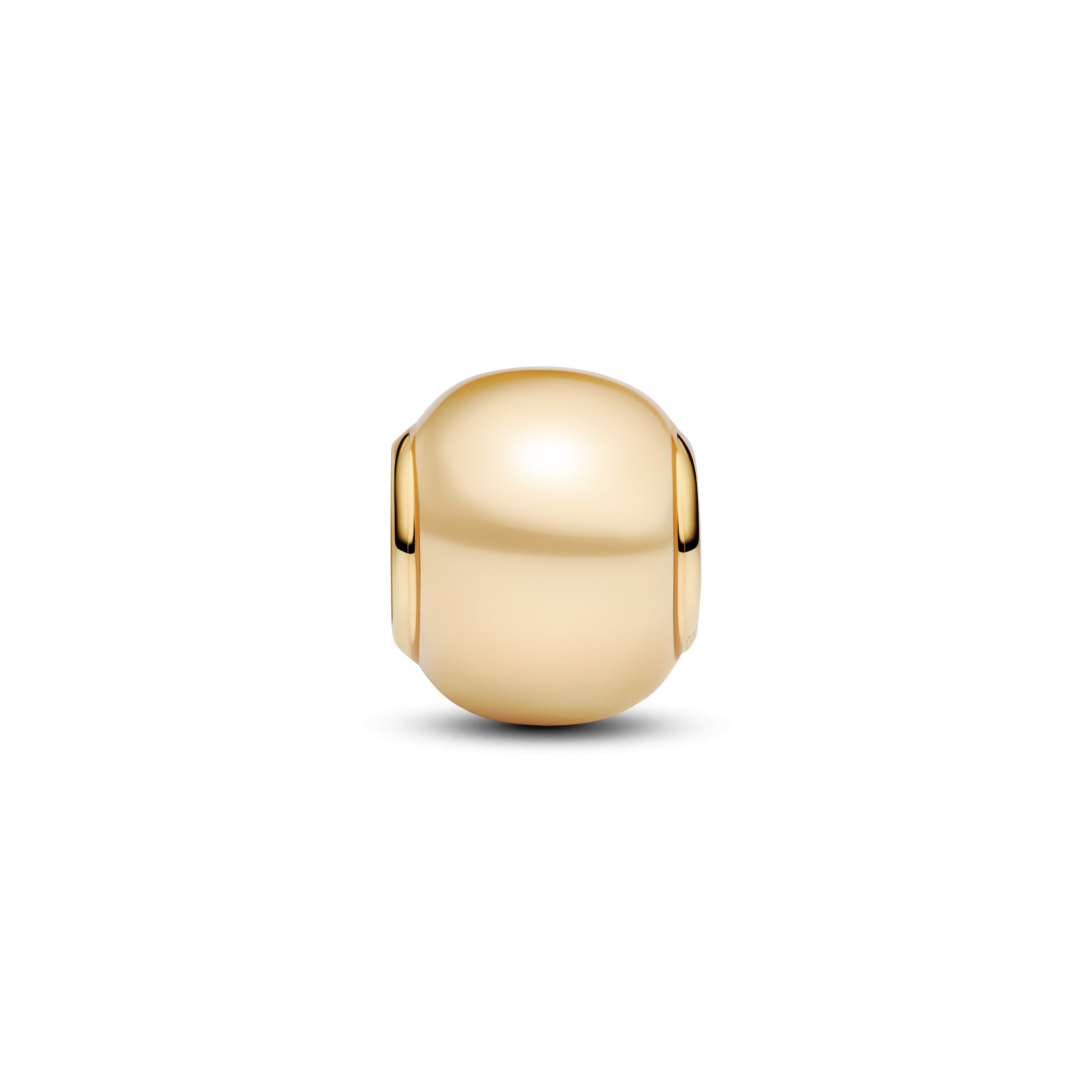 14K Gold-Plated Charm With Yellow Lacquered Artificial Pearl