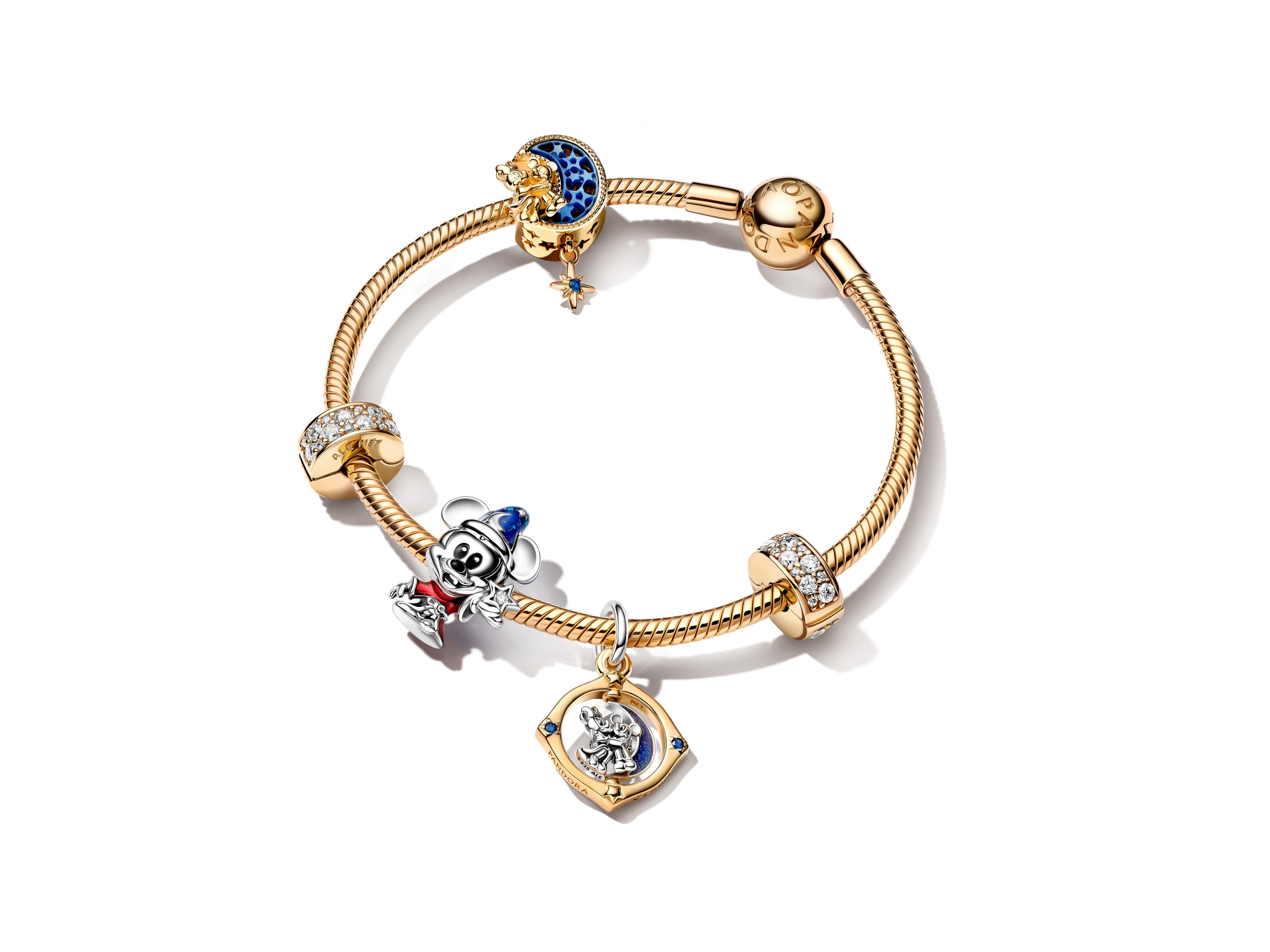 14K Gold-Plated Clip With Clear Cubic Zirconia And Silicone Grip