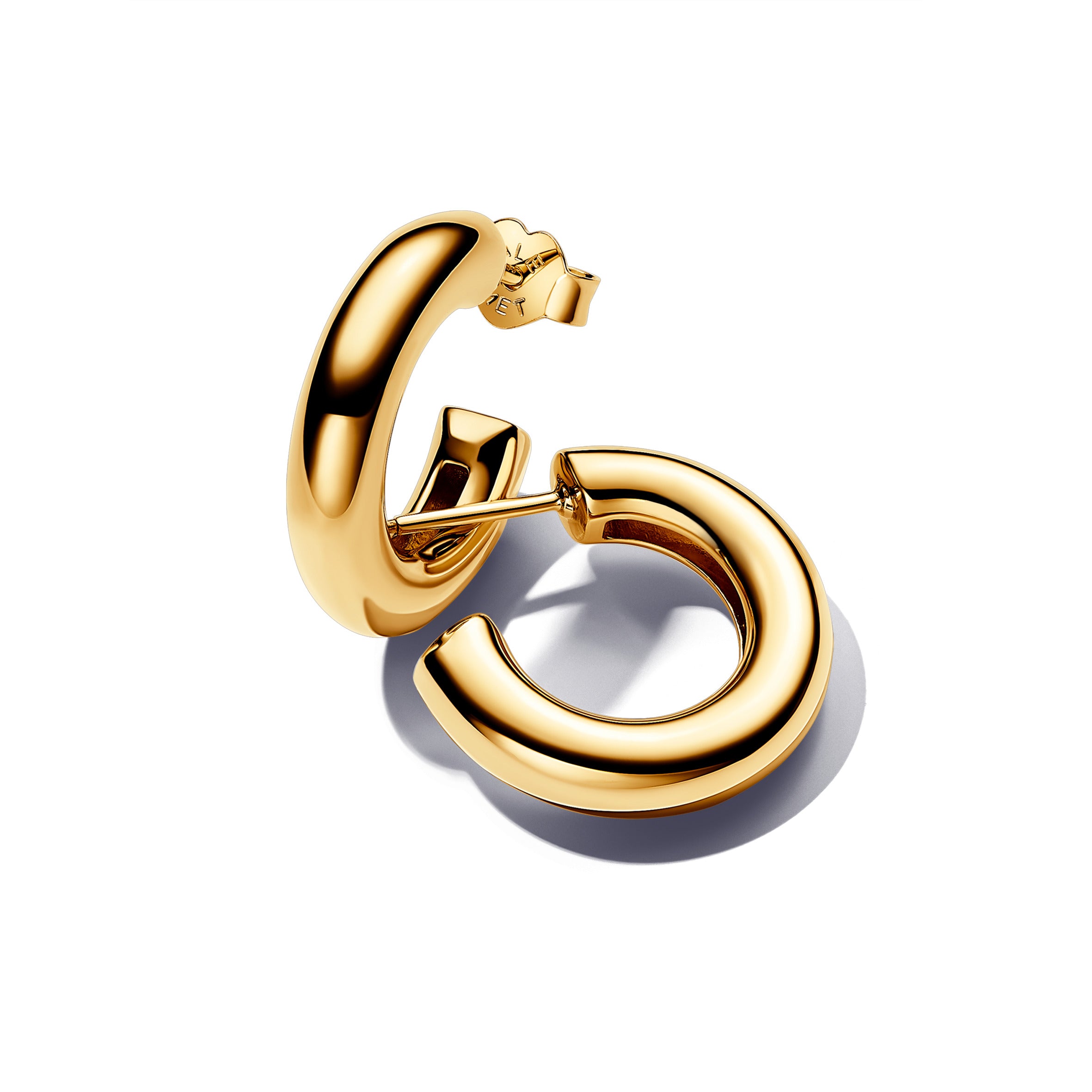 14K Gold-Plated Hoop Earrings