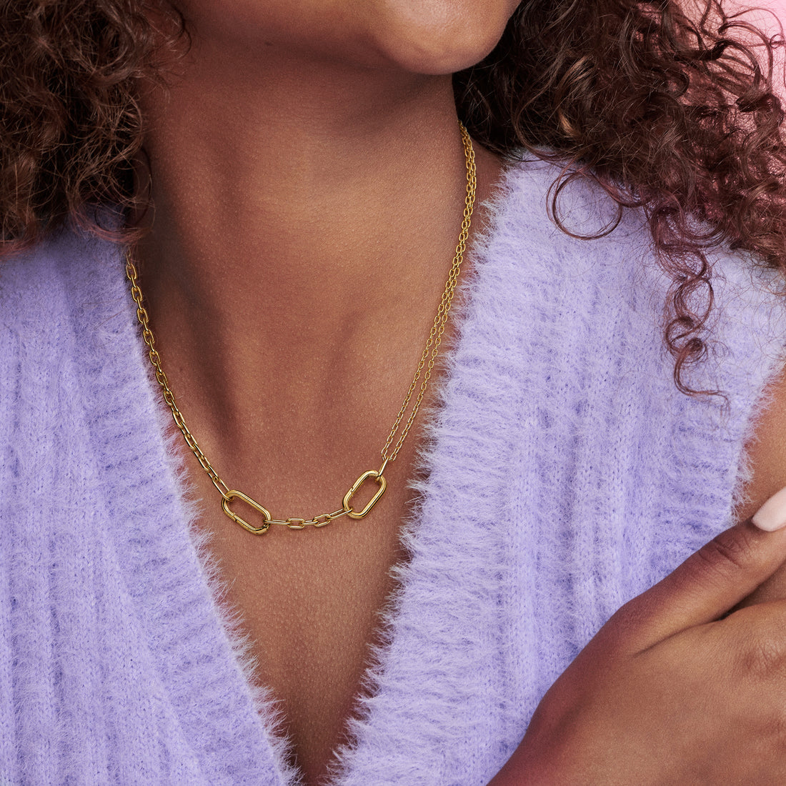 14K Gold-Plated Link Necklace