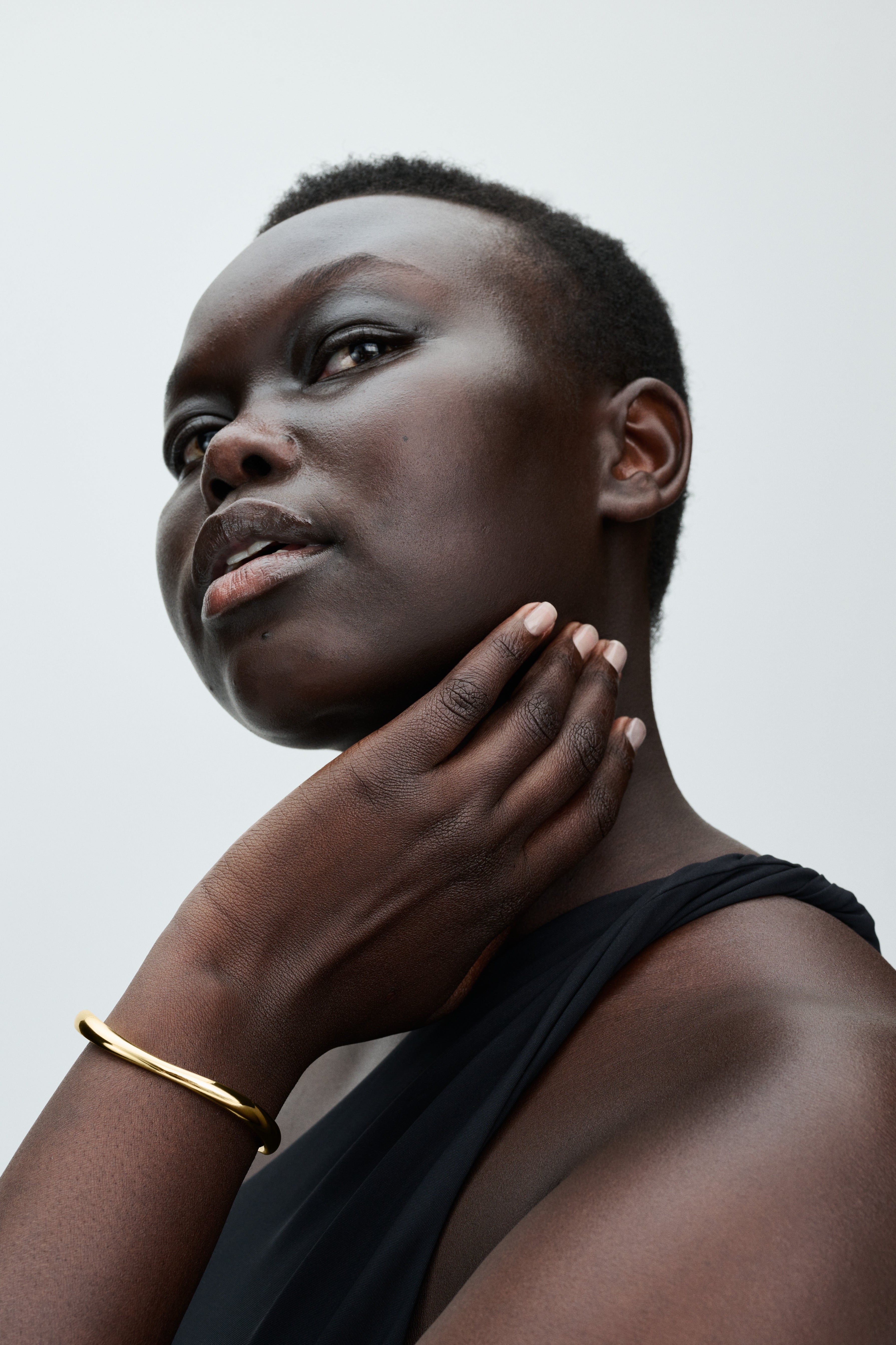 14K Gold-Plated Open Bangle