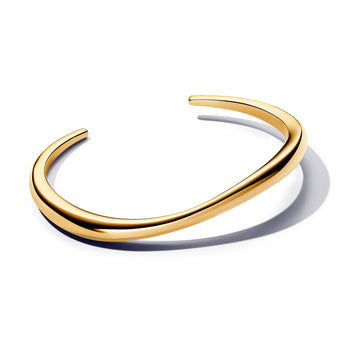 14K Gold-Plated Open Bangle