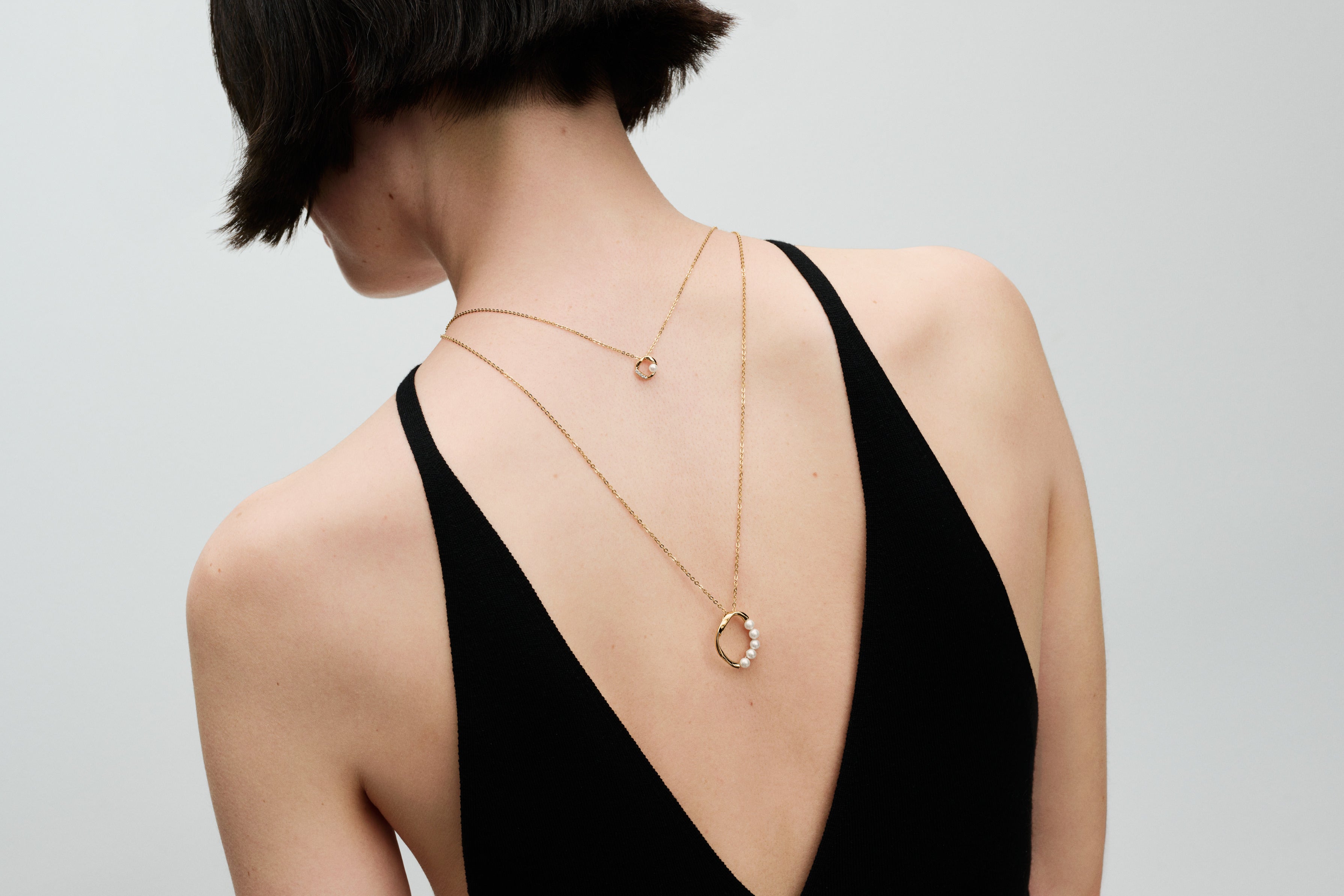 14K Gold-Plated Pendant Necklace With White Treated Freshwater Cultured Pearl