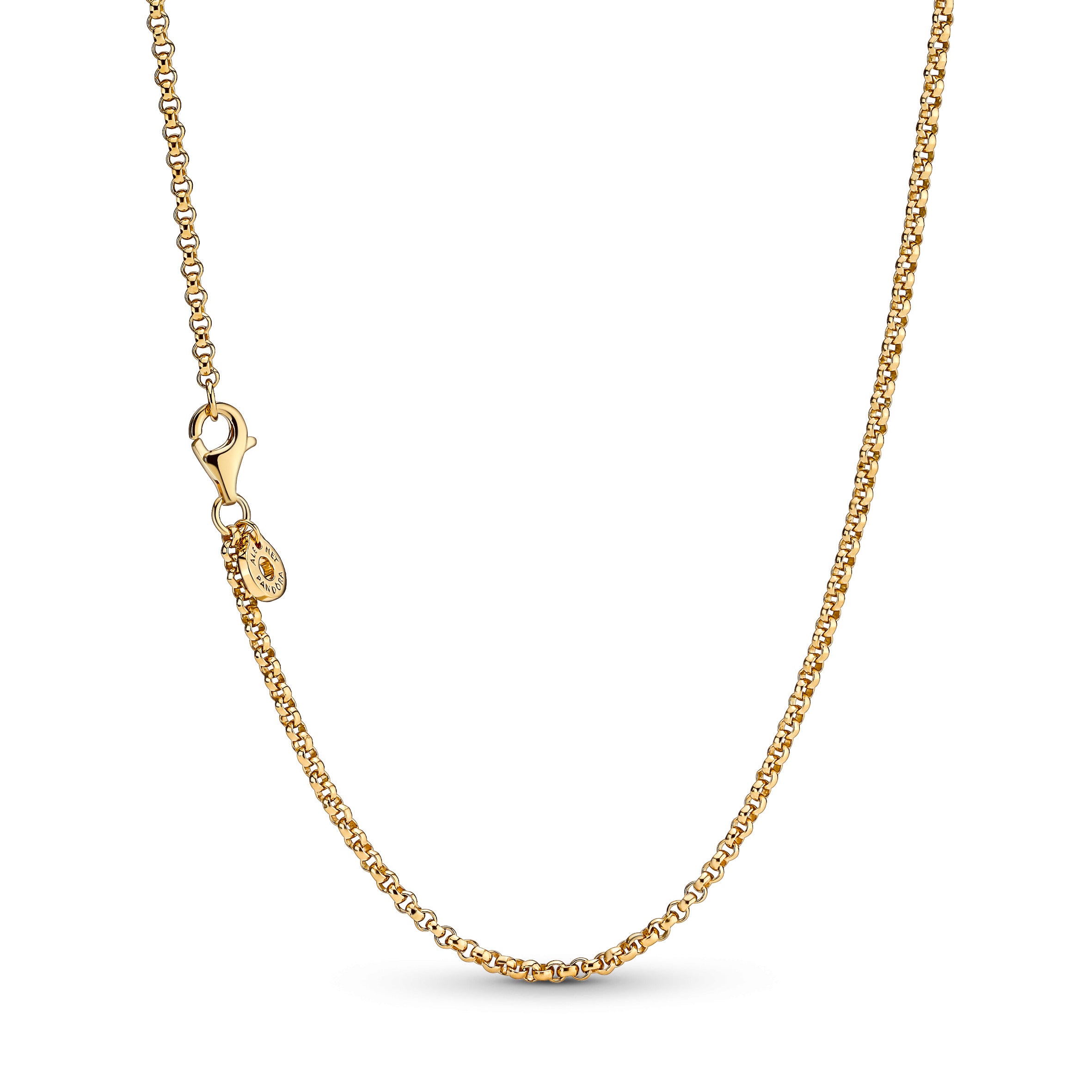 14K Gold-Plated Rolo Necklace
