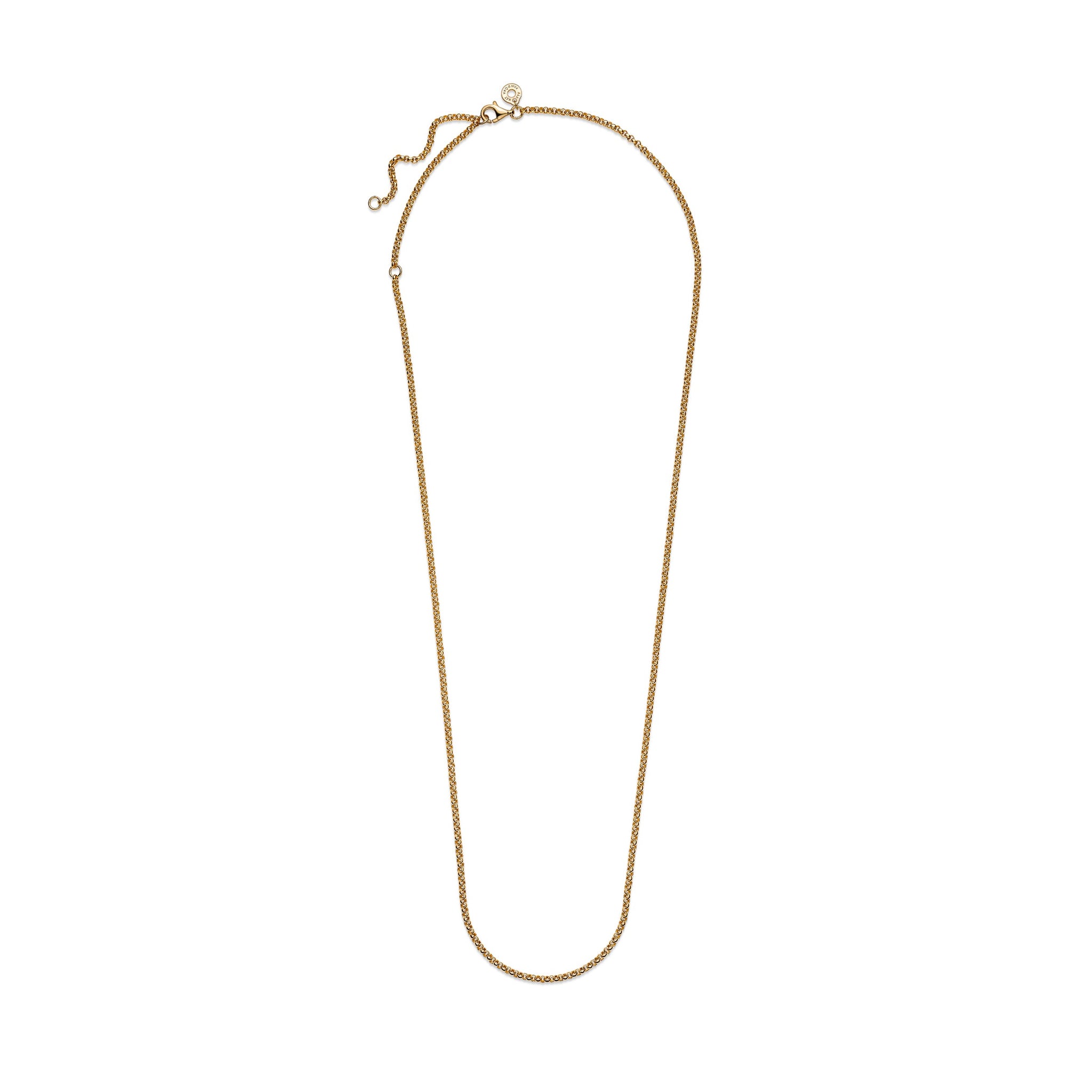 14K Gold-Plated Rolo Necklace