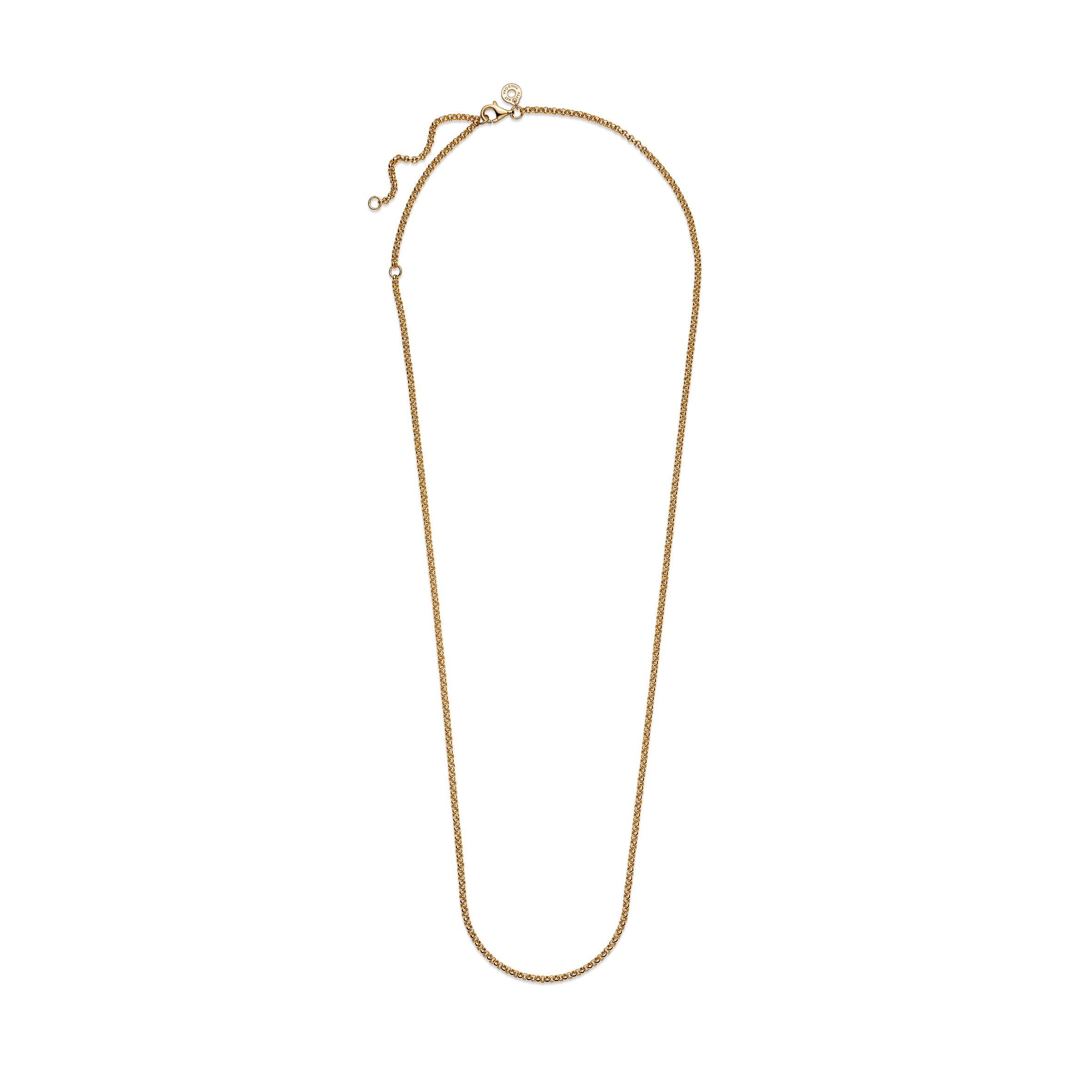 14K Gold-Plated Rolo Necklace