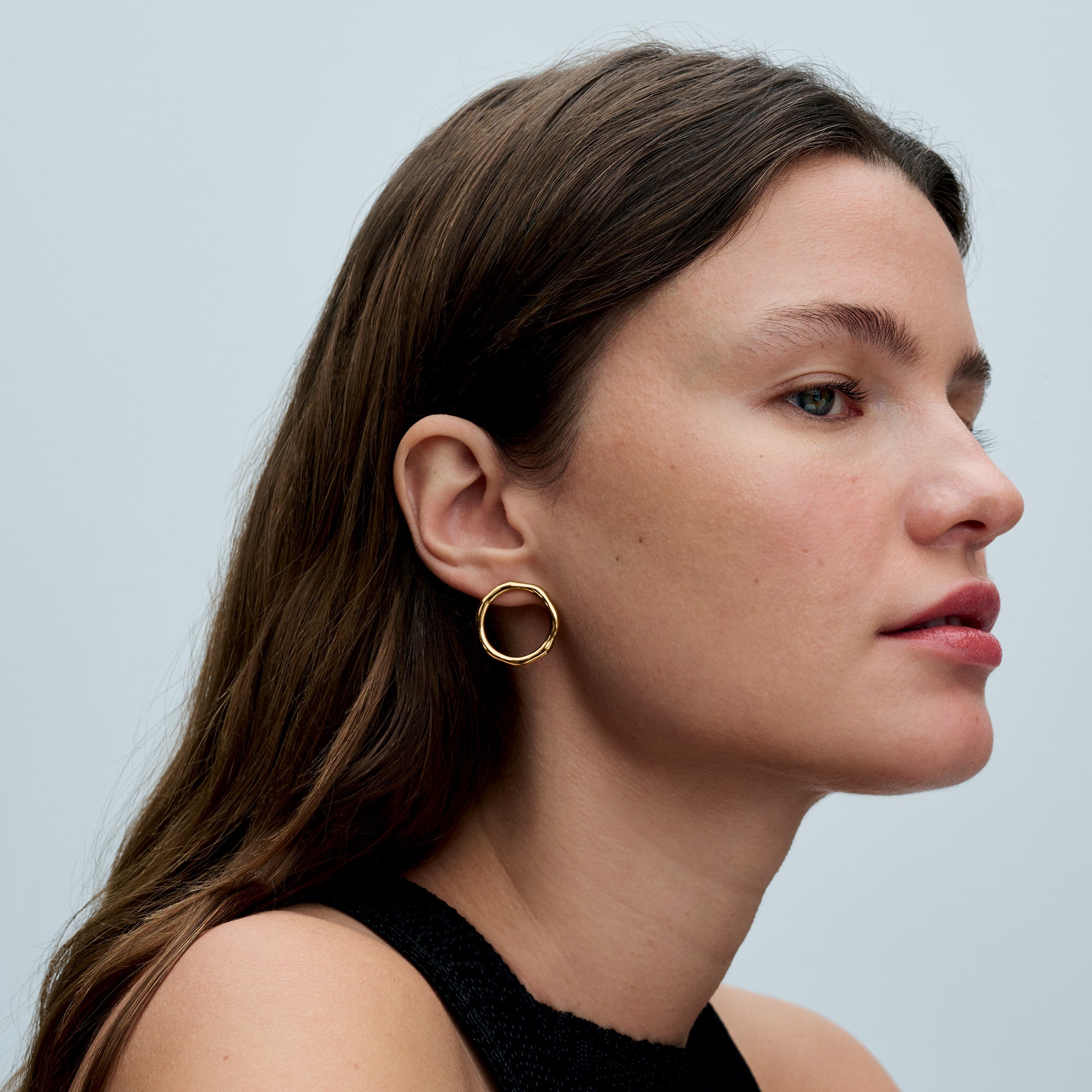 14K Gold-Plated Stud Earrings