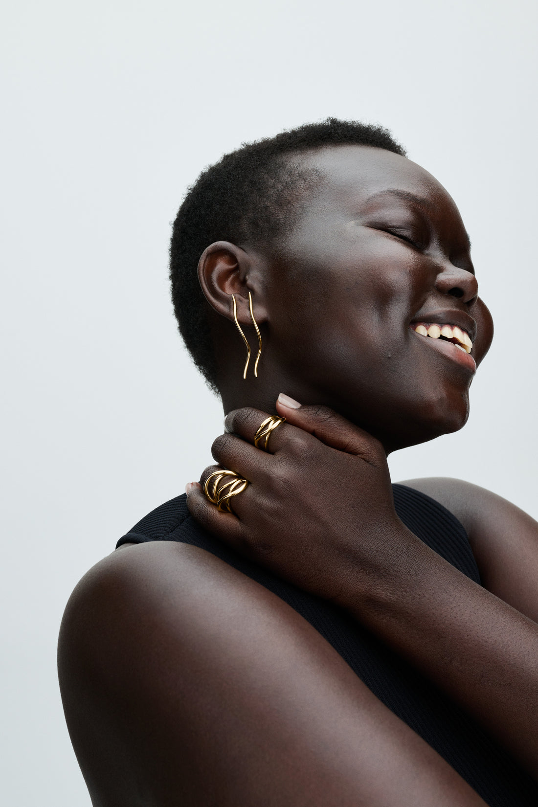 14K Gold-Plated Stud Earrings