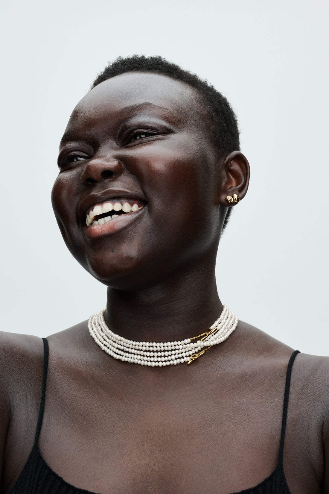 14K Gold-Plated Stud Earrings With White Treated Freshwater Cultured Pearl