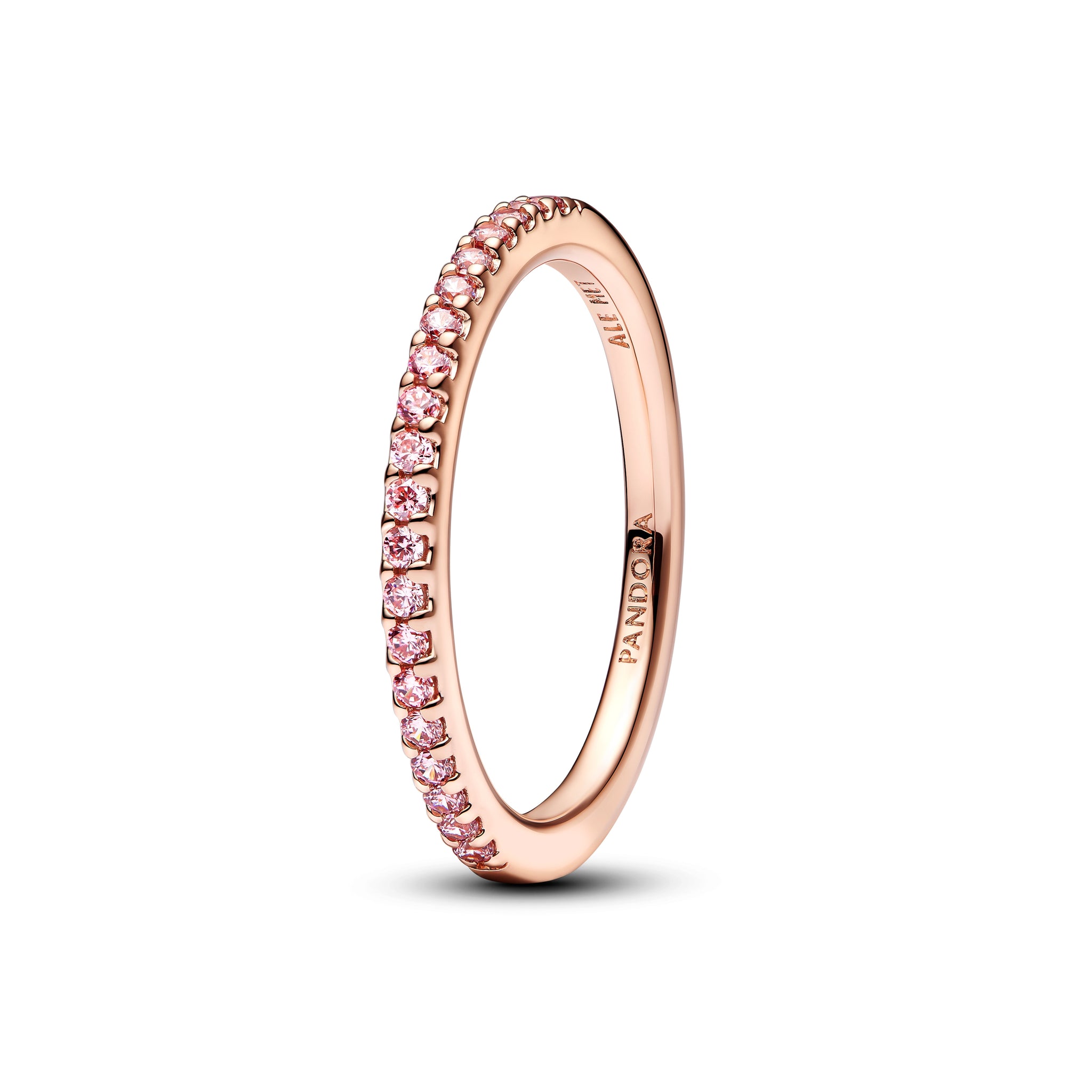 14K Rose Gold-Plated Ring With Fancy Fairy Tale Pink Cubic Zirconia