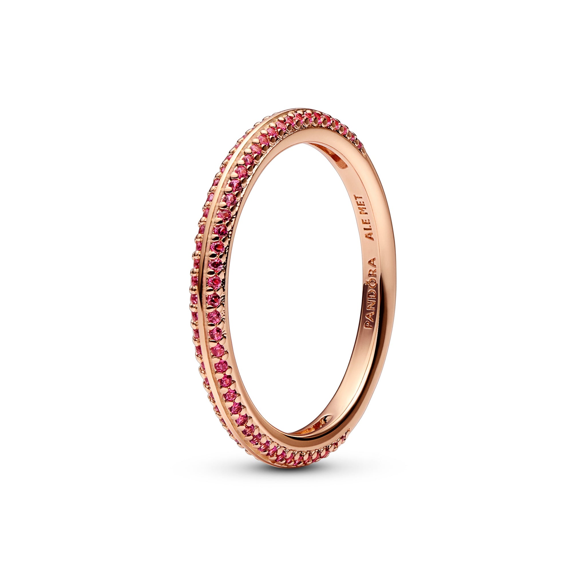 14K Rose Gold-Plated Ring With Synthetic Ruby