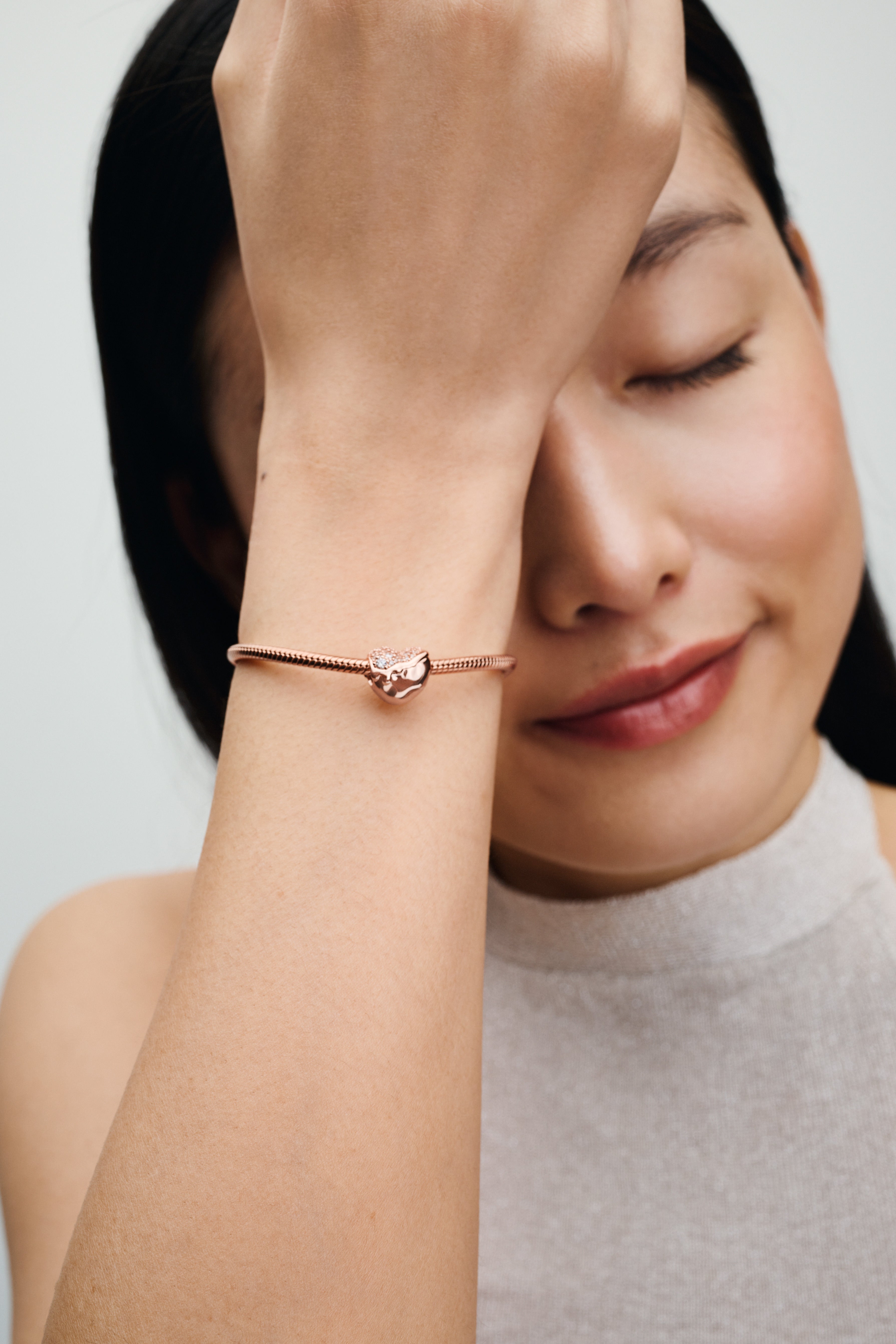 14K Rose Gold-Plated Snake Chain Bracelet