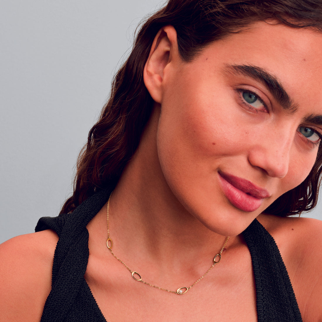 14K Gold-Plated Necklace With Treated White Freshwater Cultured Pearl