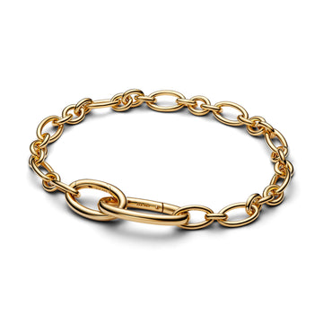 14K Gold-Plated Oval Link Bracelet