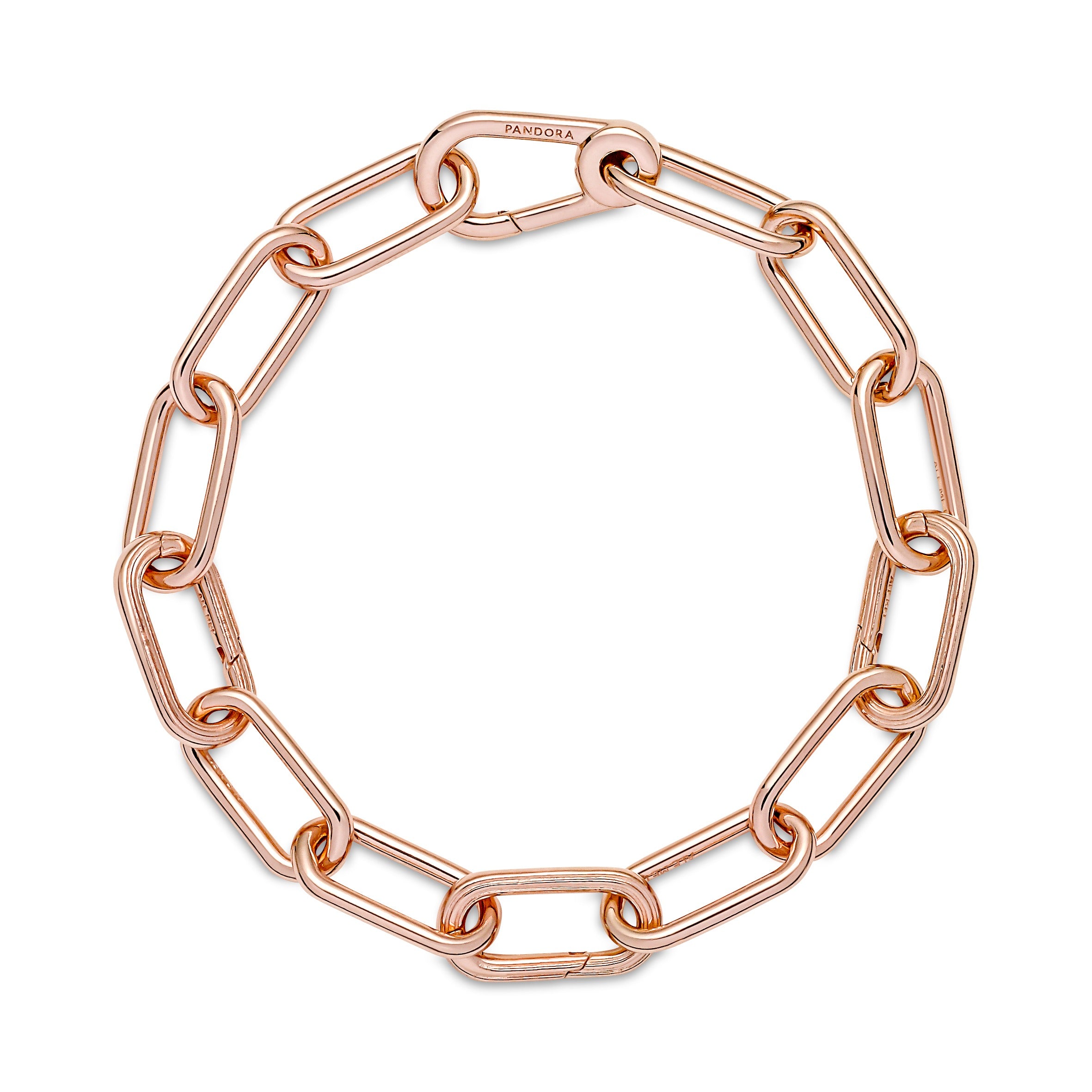 14K Rose Gold-Plated Link Bracelet