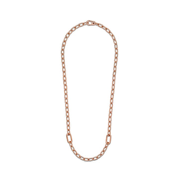 14K Rose Gold-Plated Link Necklace