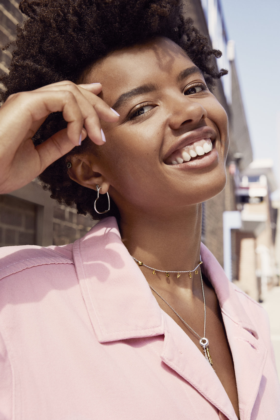Asymmetrical Heart Silver Hoop Earrings