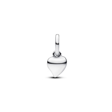 Asymmetric Heart Sterling Silver Mini Dangle
