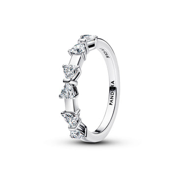 Bow Sterling Silver Ring With Clear Cubic Zirconia