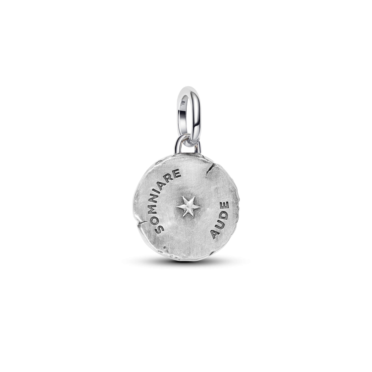 Butterfly Sterling Silver And 14K Gold-Plated Medallion With Clear Cubic Zirconia