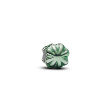 Clover Sterling Silver Mini Charm With Green Enamel