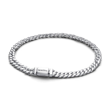 Cuban Chain Sterling Silver Bracelet